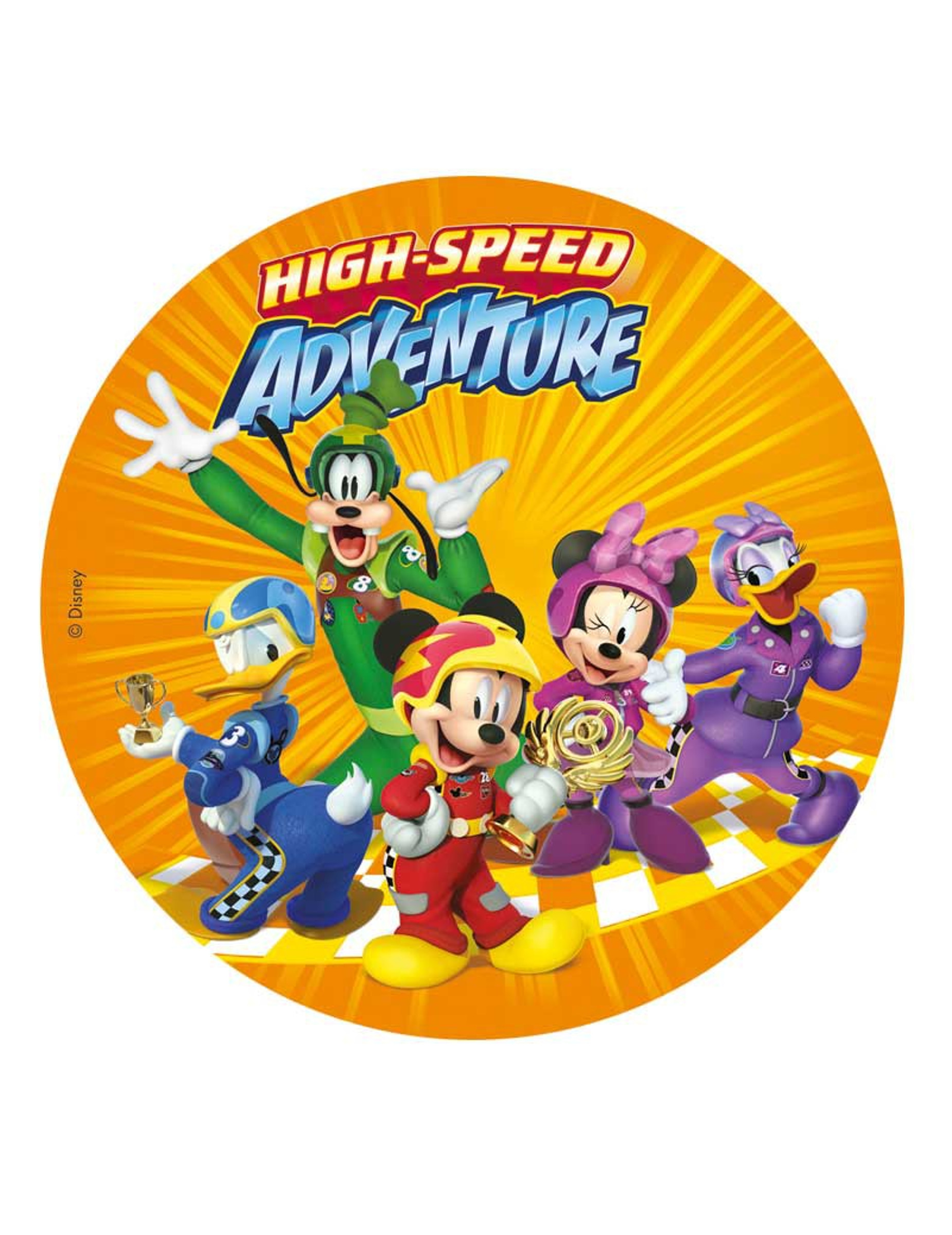 Disque azyme anniversaire Mickey 20 cm