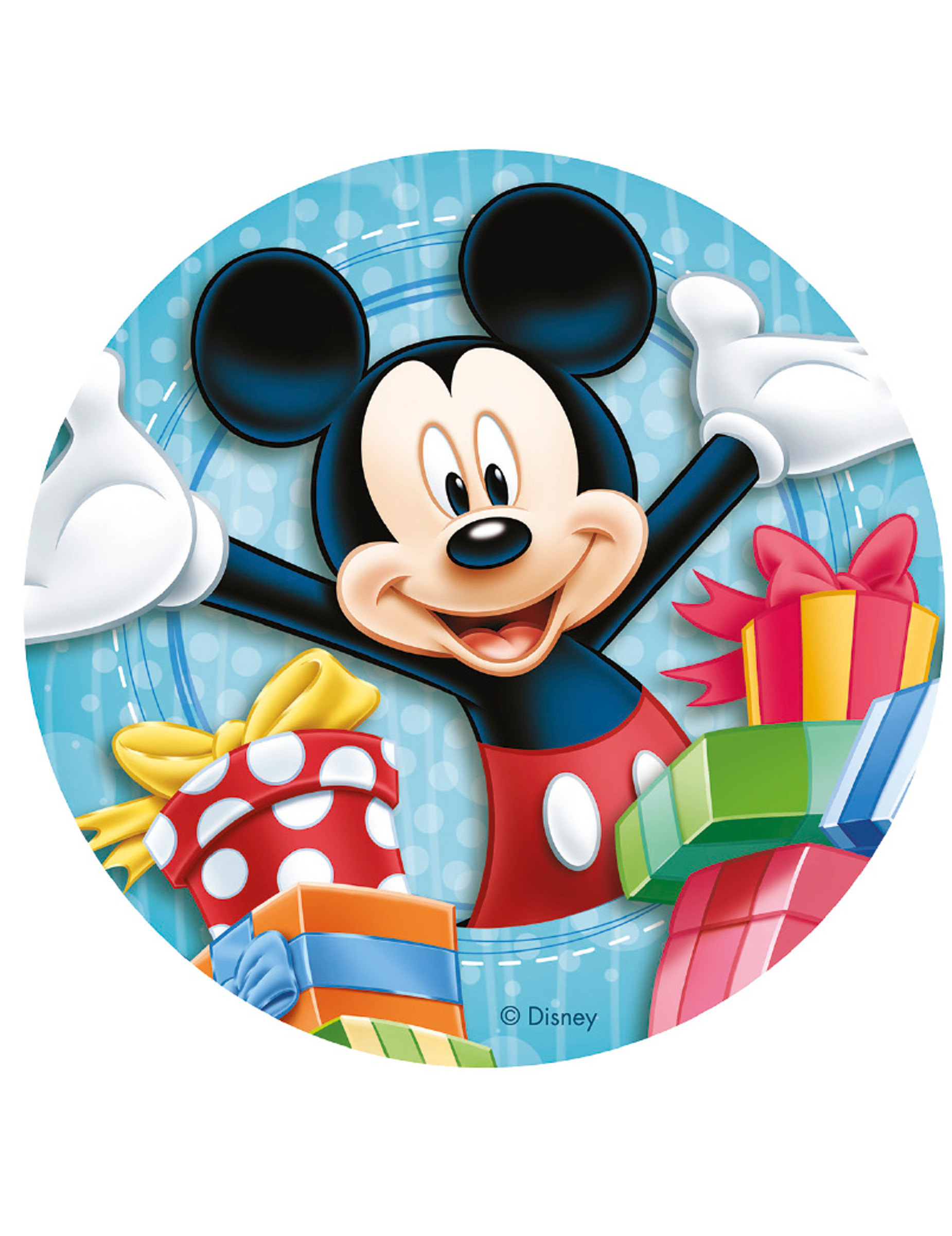 Disque en sucre Mickey 20 cm