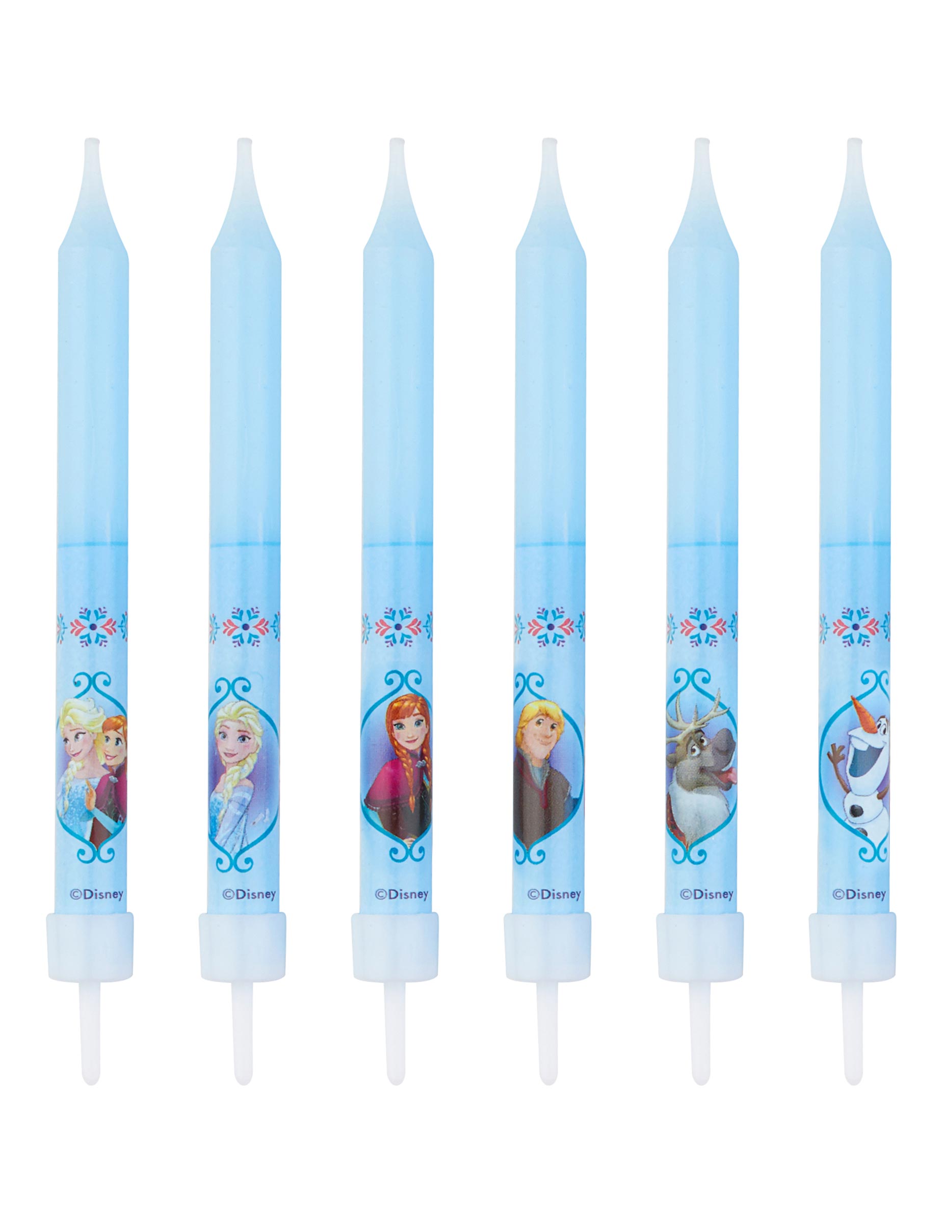 8 Bougies anniversaire La Reine des Neiges