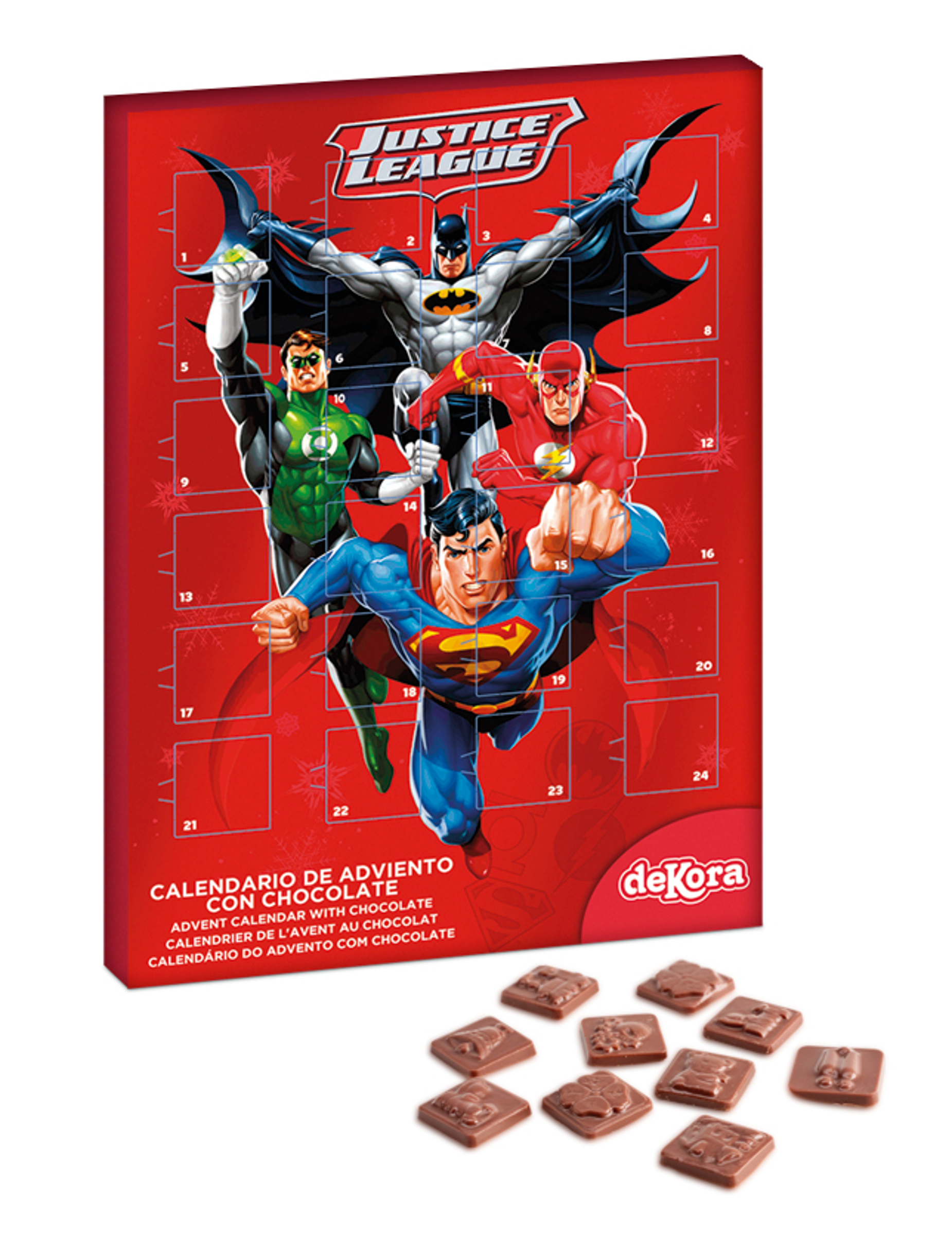Calendrier de l'avent au chocolat Justice League