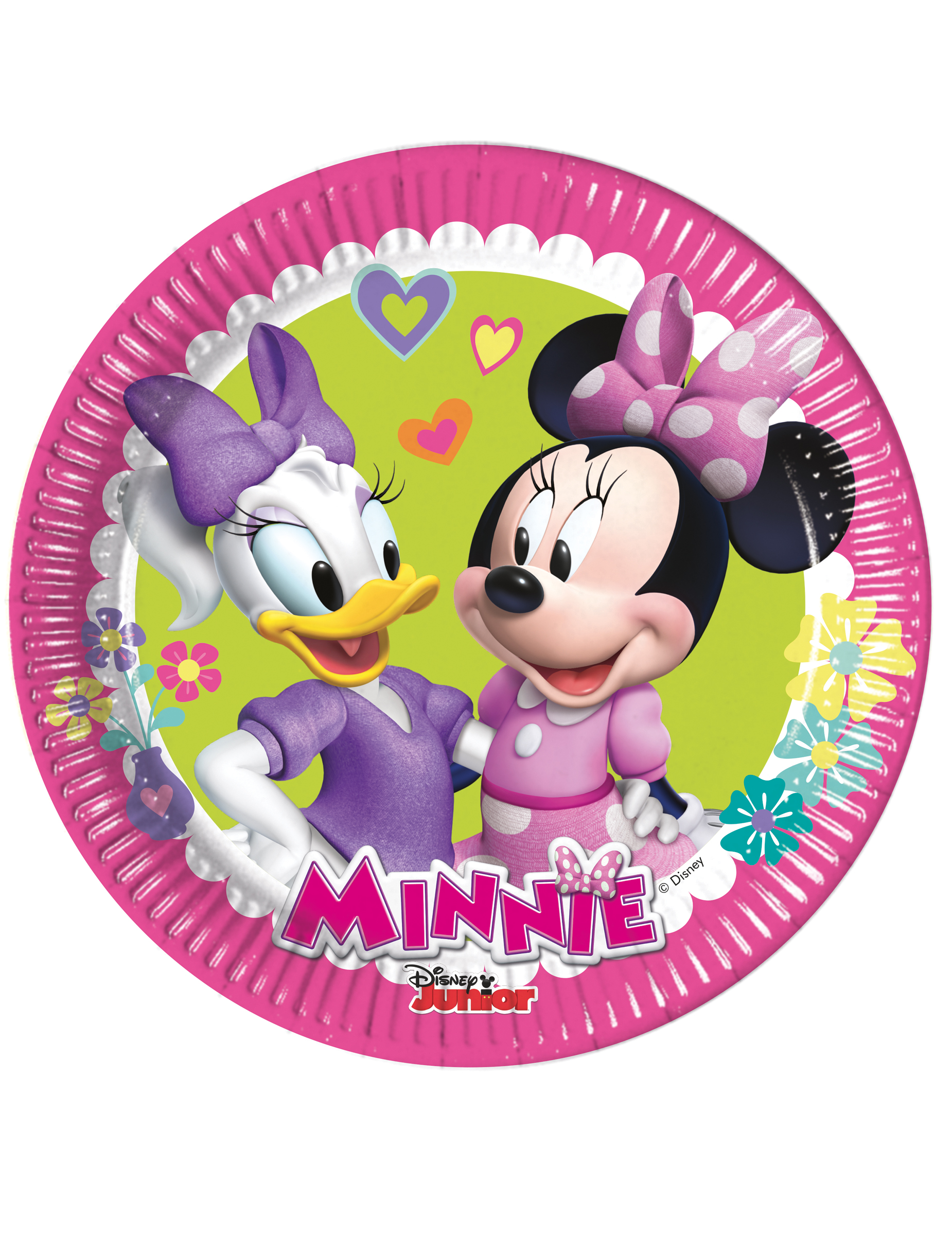 8 Petites assiettes Minnie Happy