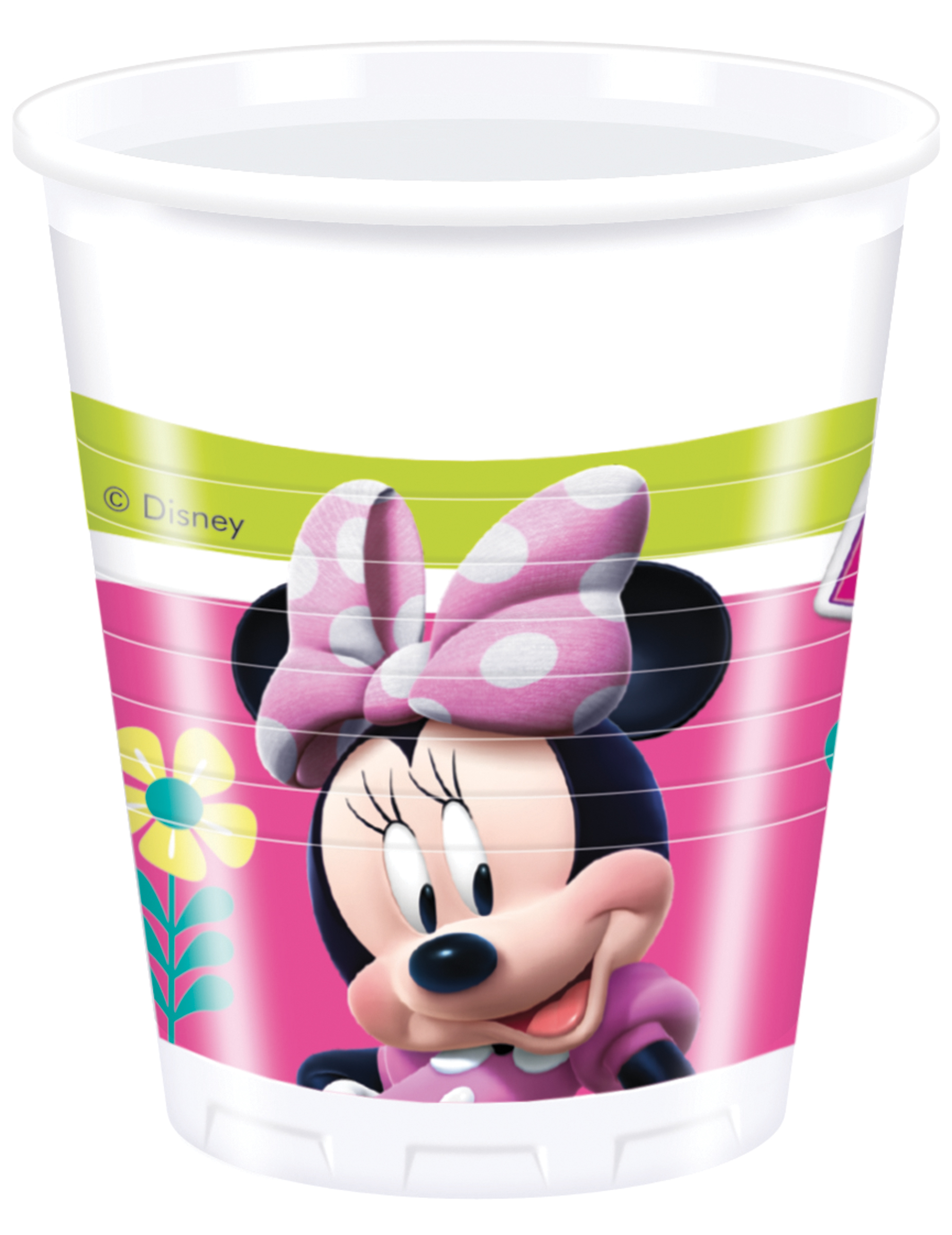 8 Gobelets en plastique 20 cl Minnie Happy