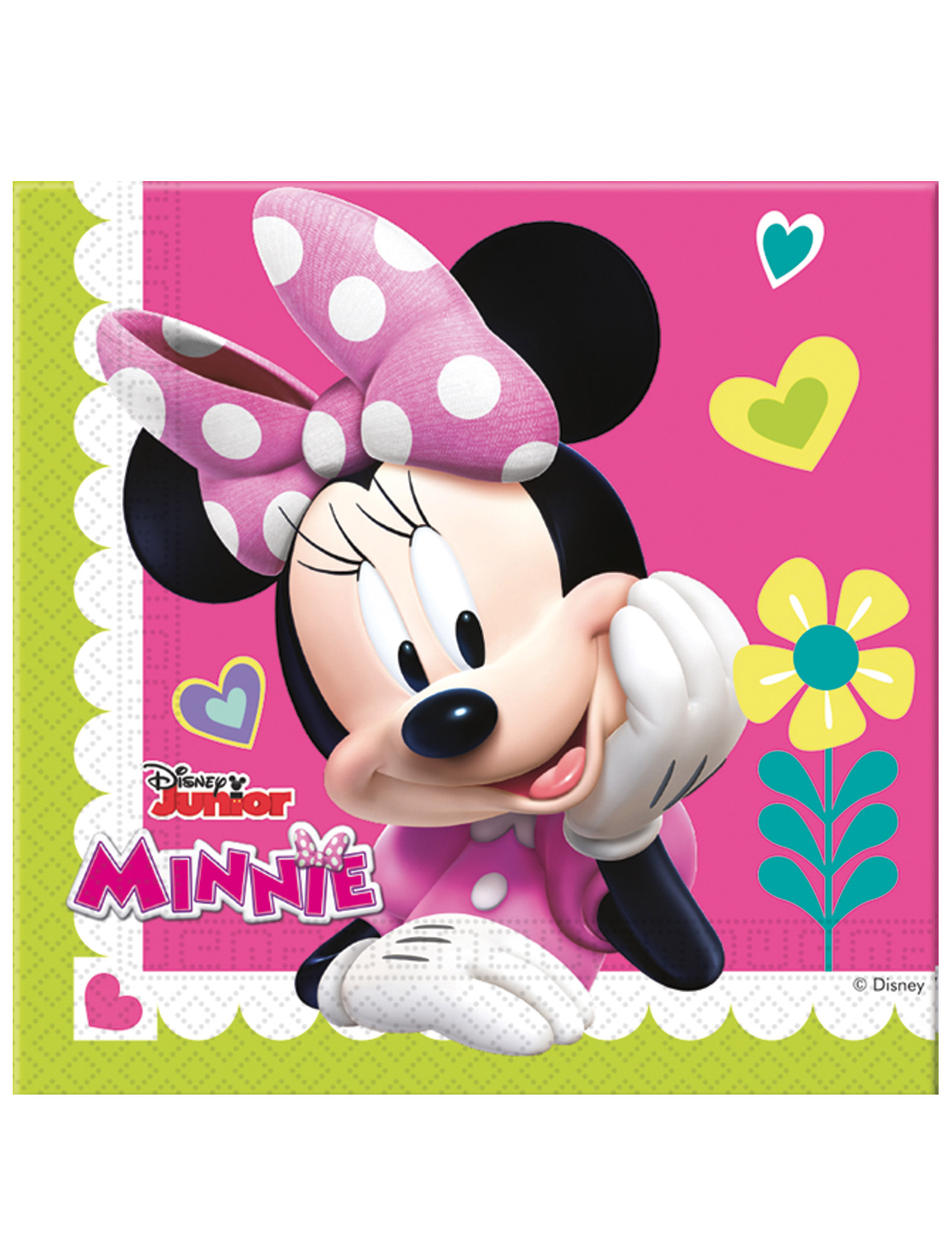 20 Serviettes 33x33cm Minnie Happy