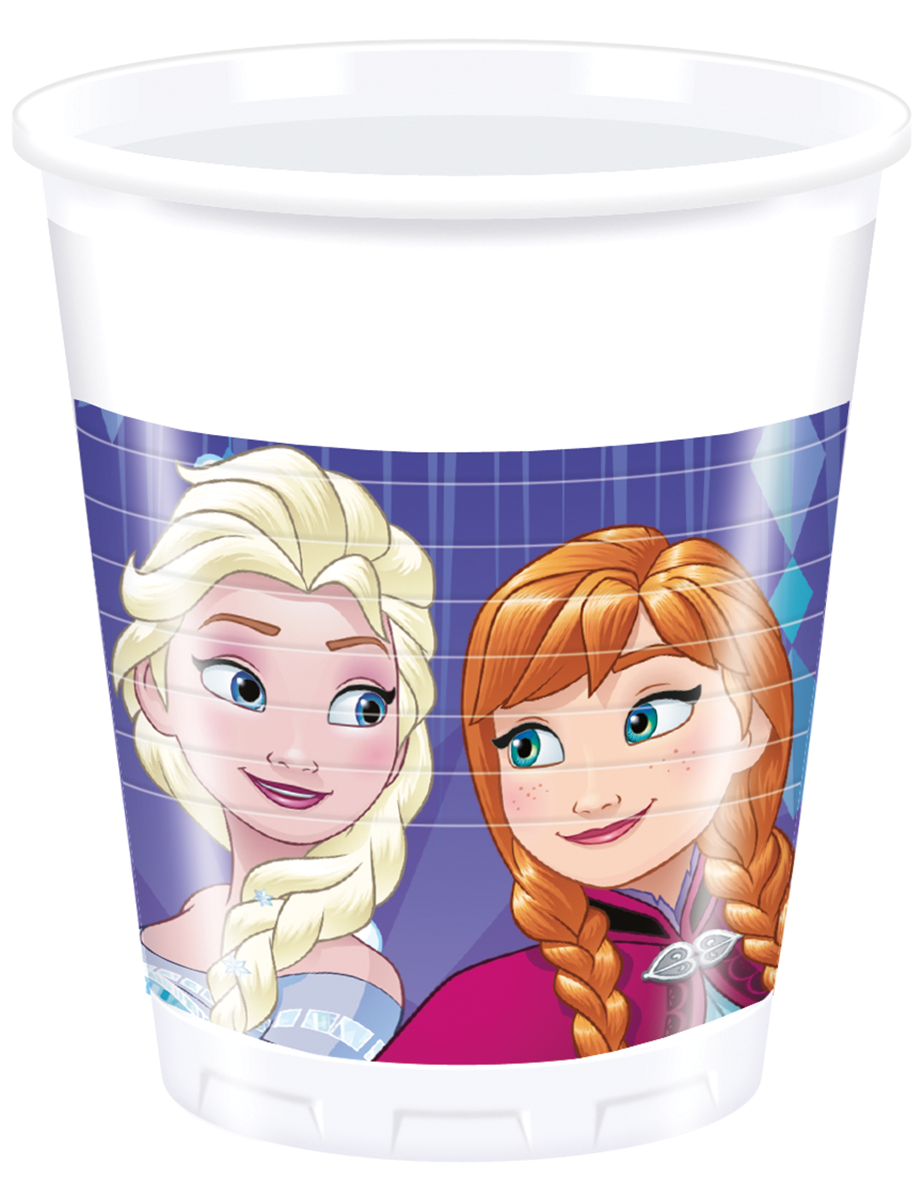 8 Gobelets en plastique La Reine des Neiges 200 ml