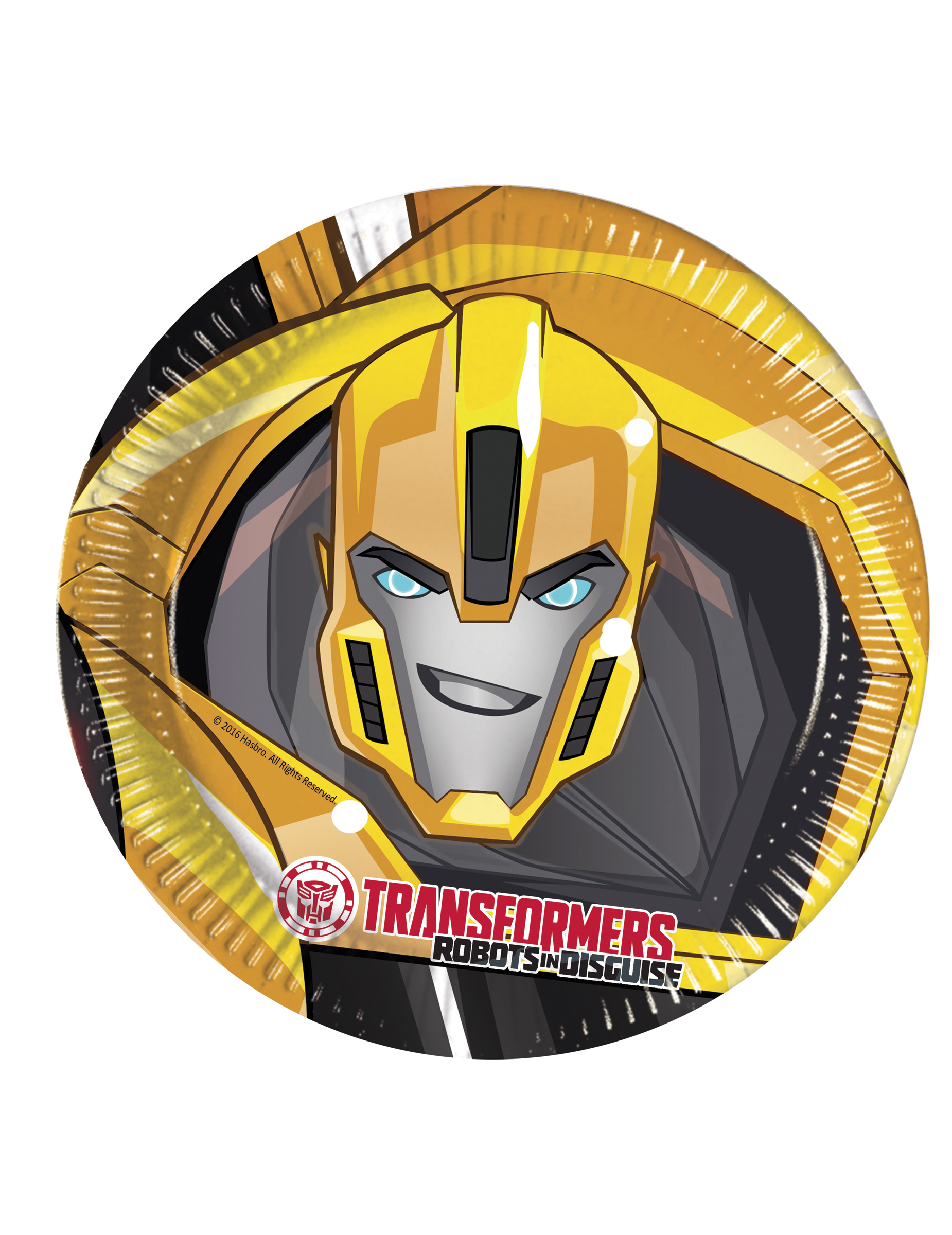 8 Assiettes en carton 23cm Transformers RID