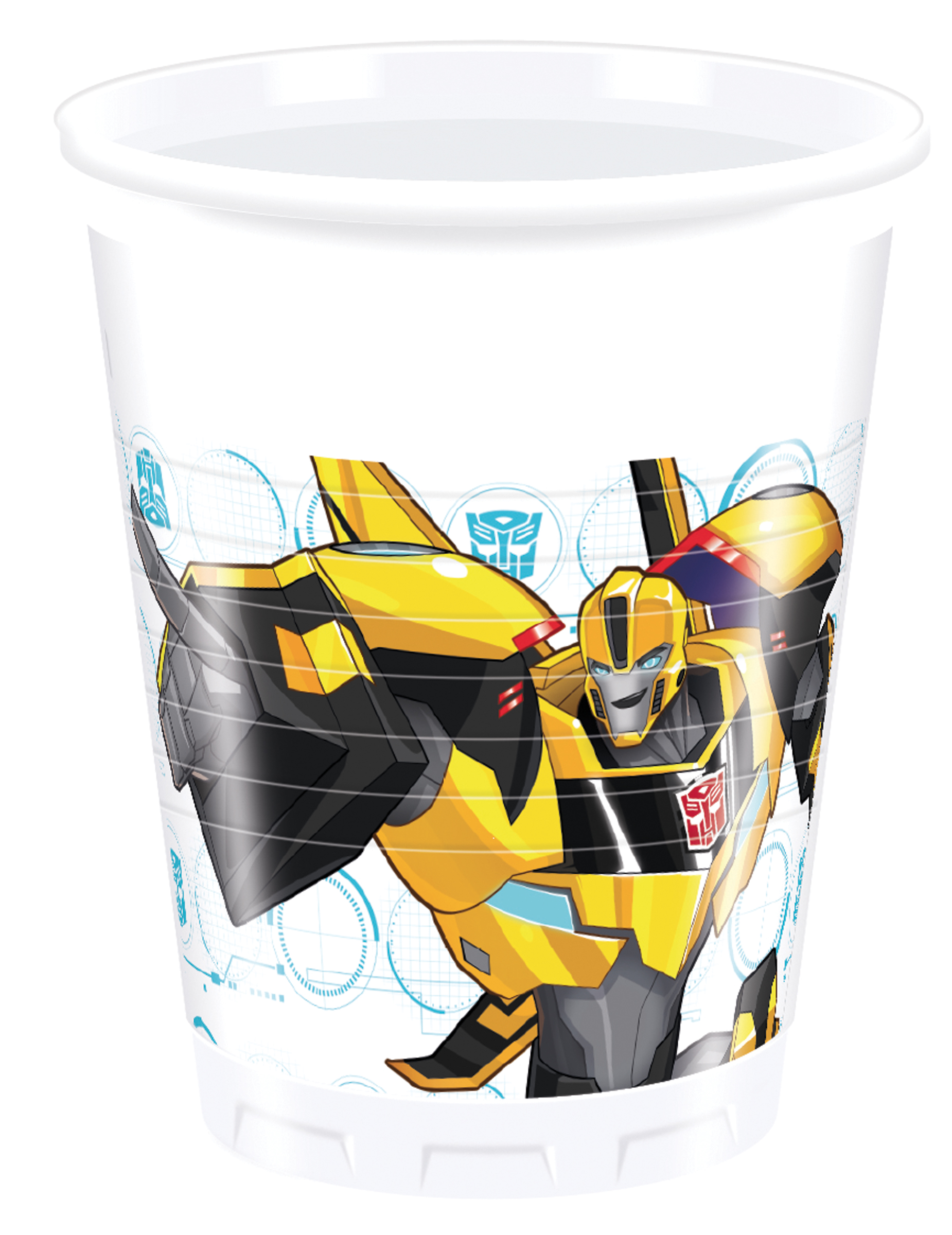 8 Gobelets en plastique200ml Transformers RID