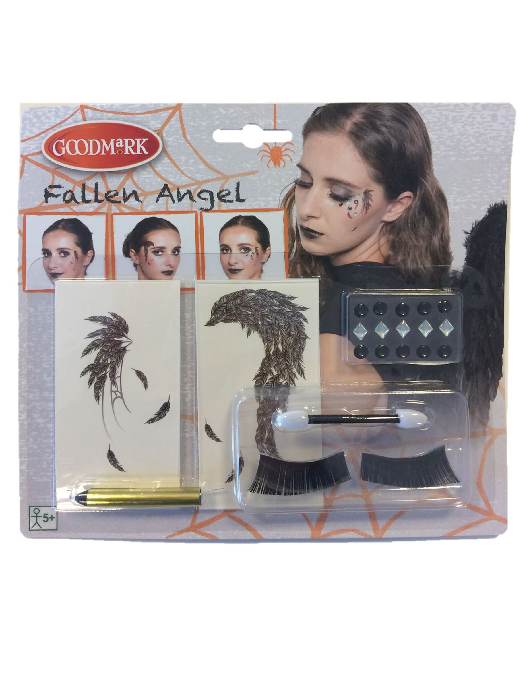 Kit maquillage ange noir femme