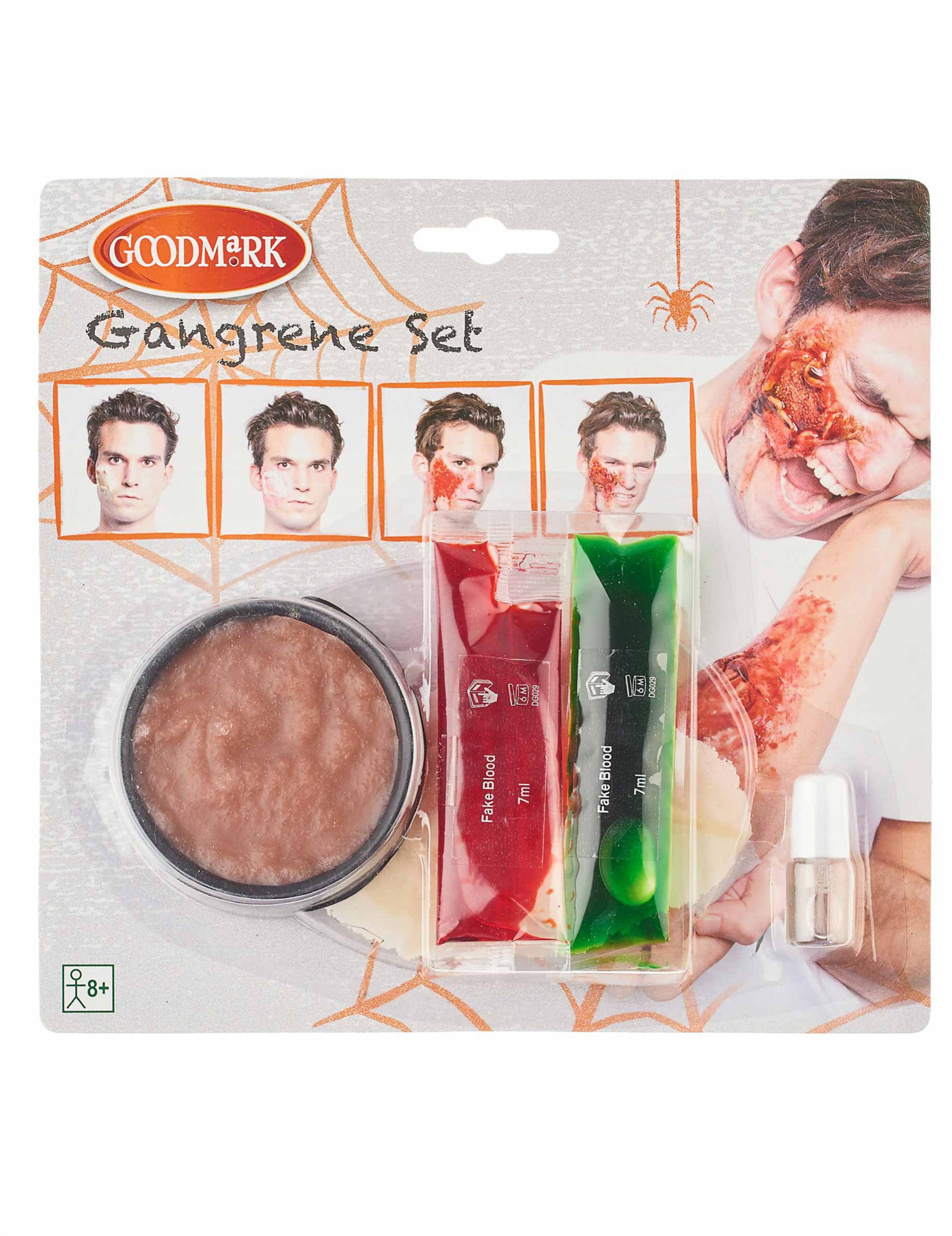 Kit maquillage gangrène adulte Halloween