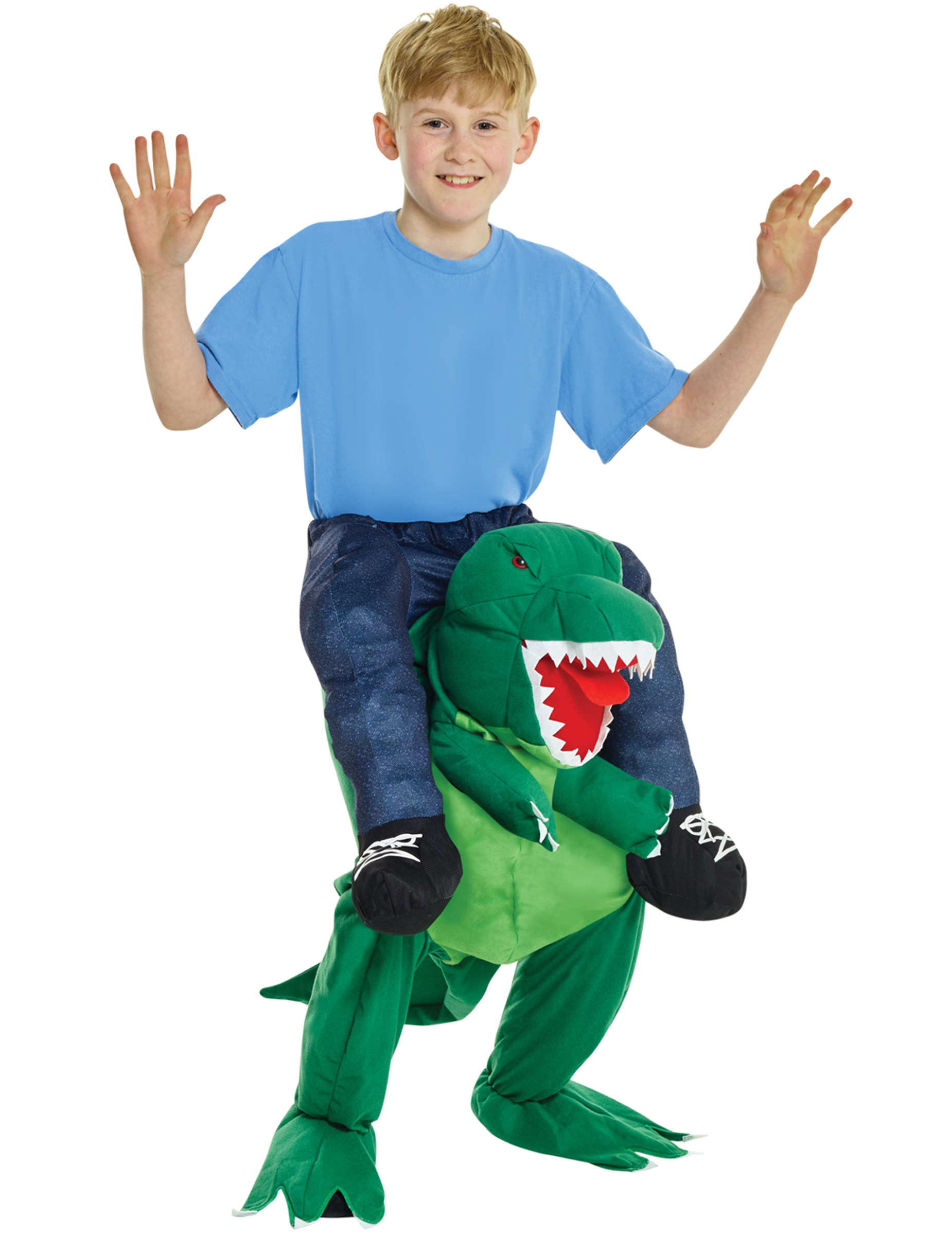 Déguisement humain à dos de dinosaure enfant