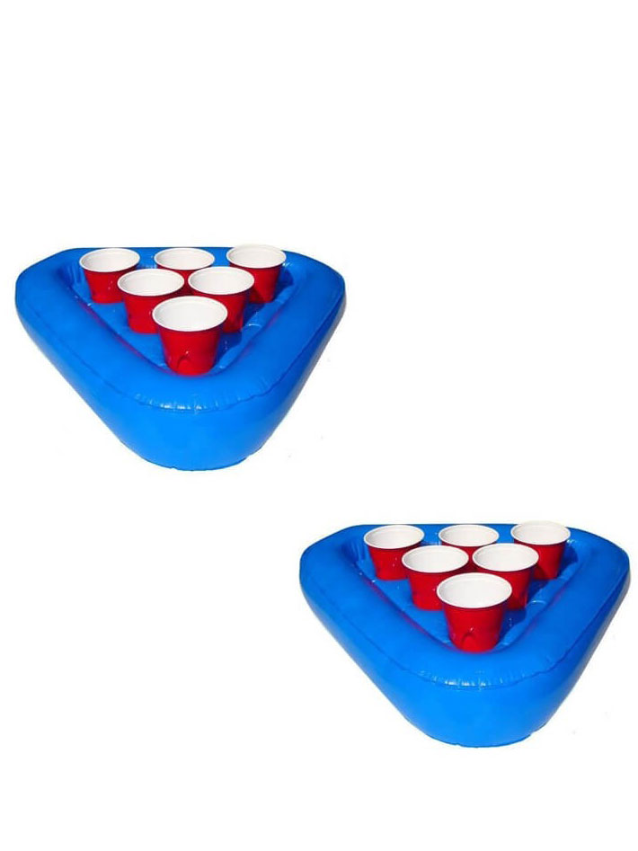 Kit de Beer pong gonflable et flottant pour piscine
