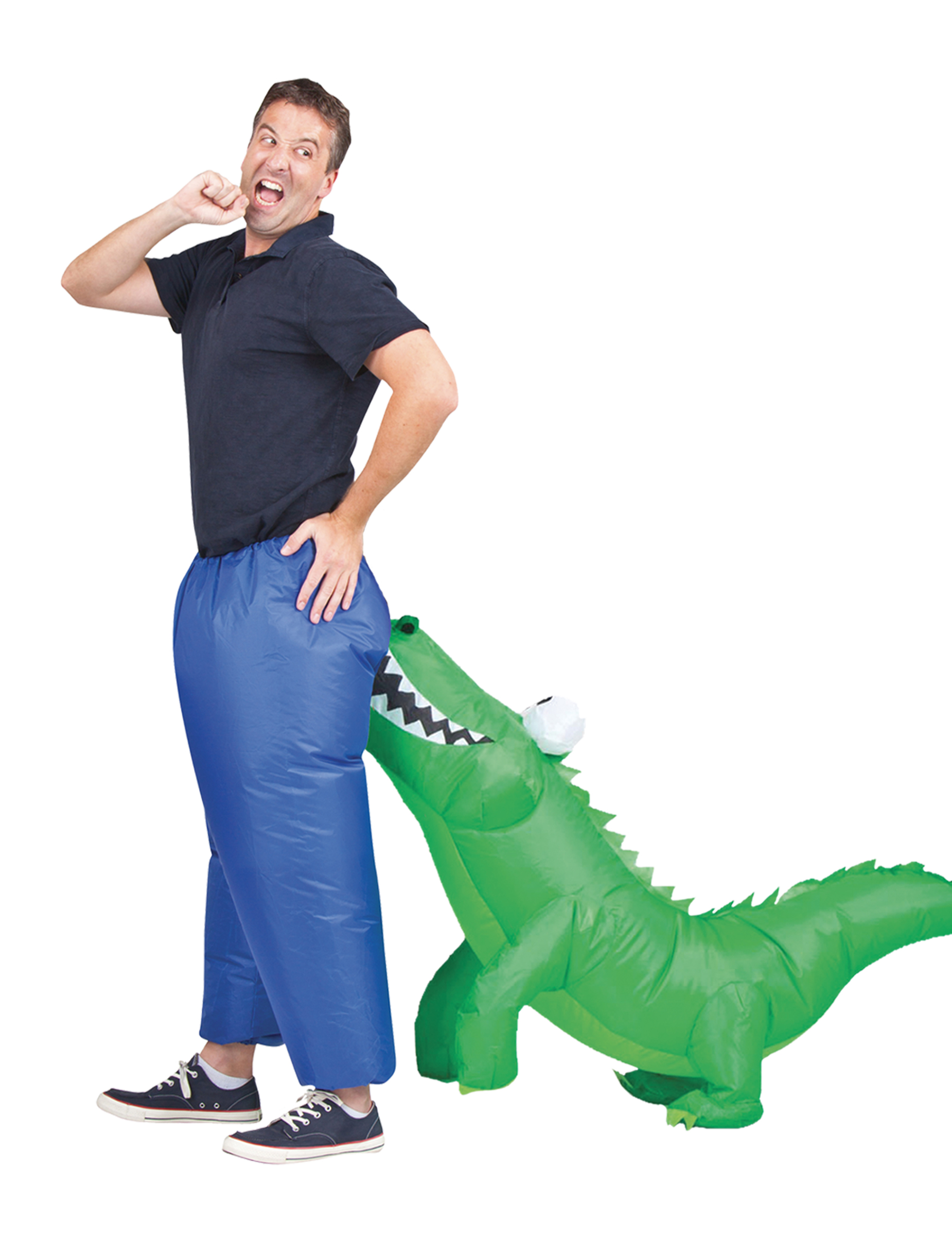 Déguisement gonflable croco adulte