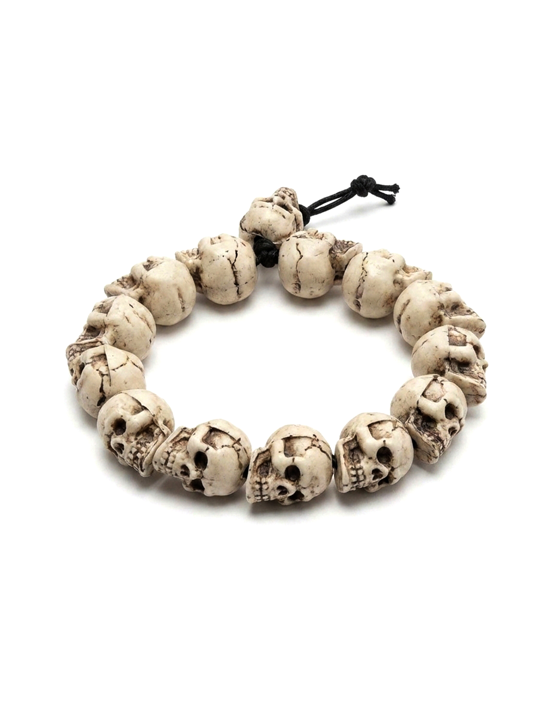 Bracelet têtes de mort adulte