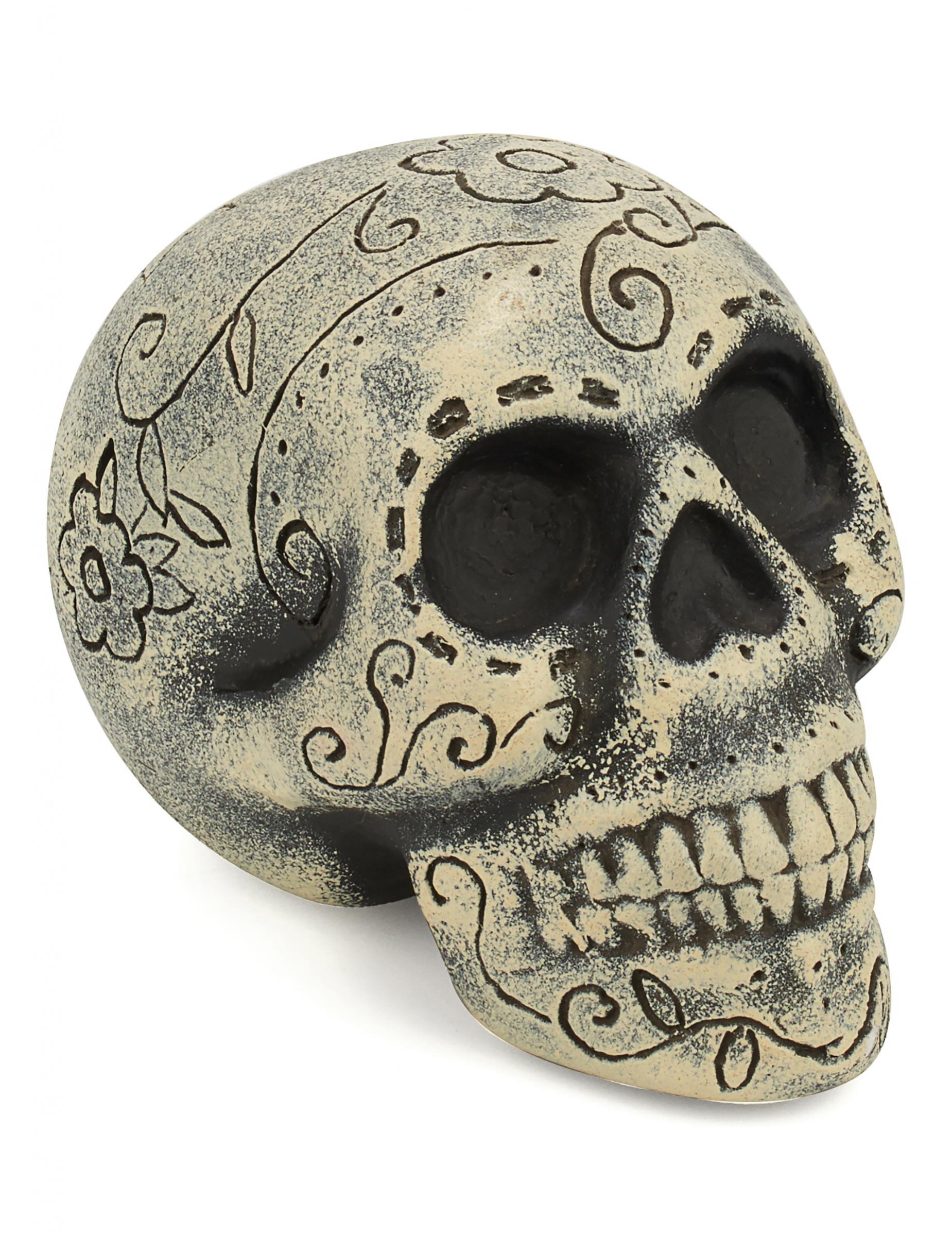 Décoration crâne Dia de los muertos 12 x 16 cm