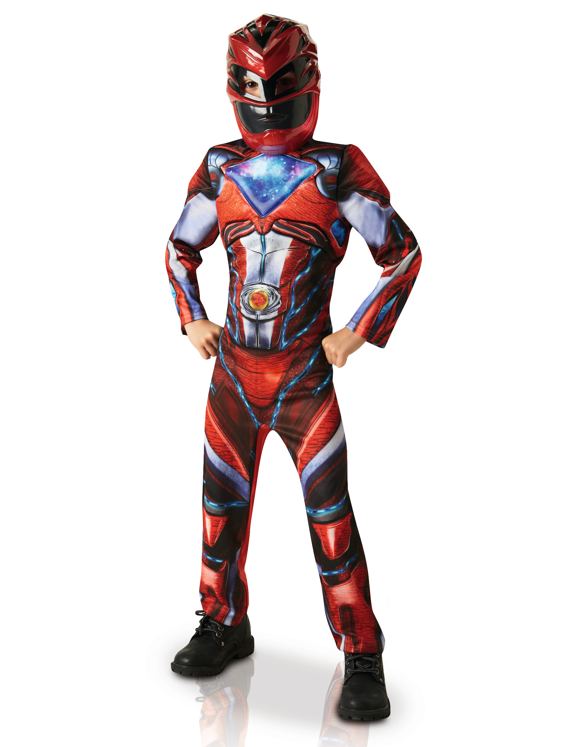 Déguisement luxe Power Rangers rouge enfant