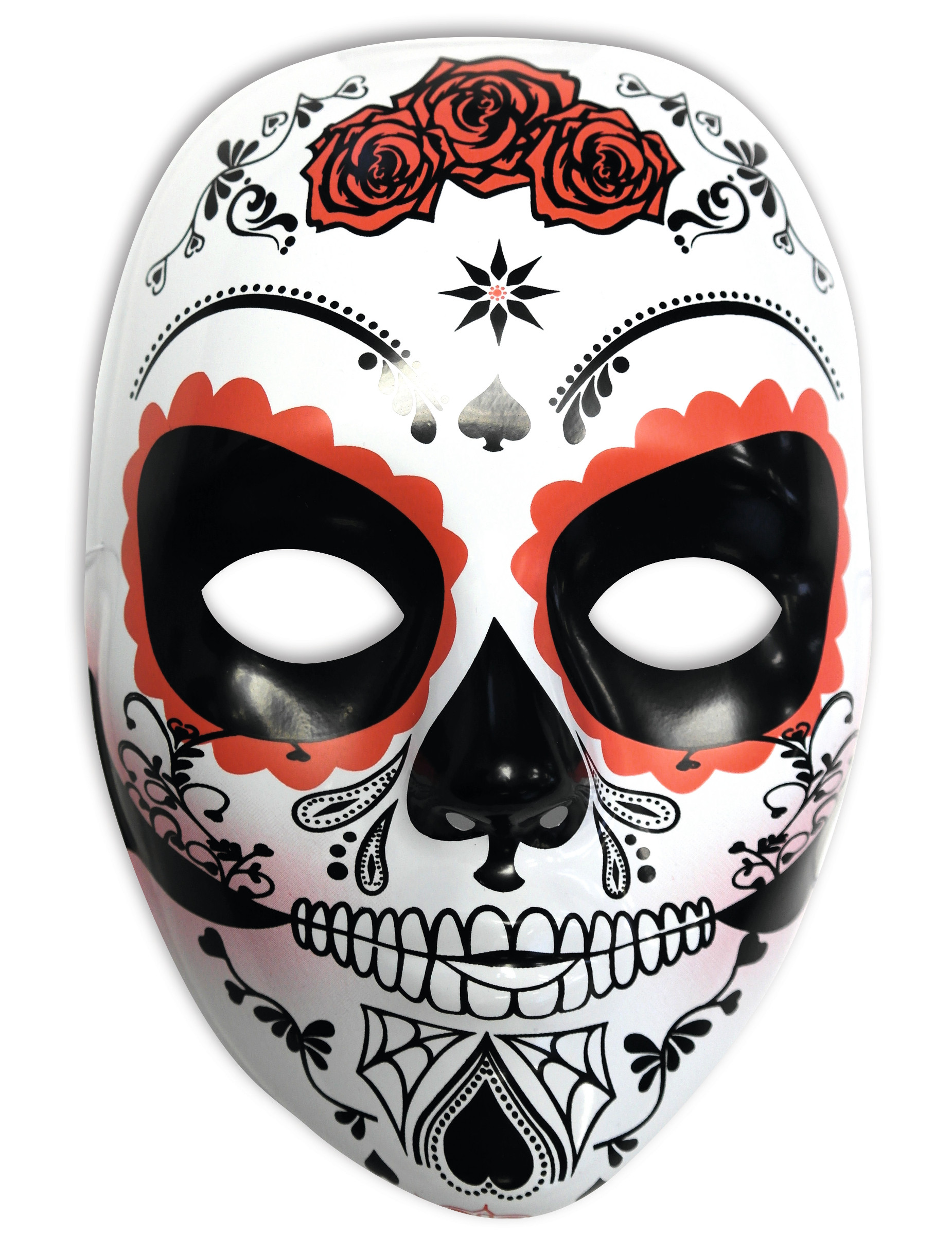 Masque blanc Dia de los muertos femme