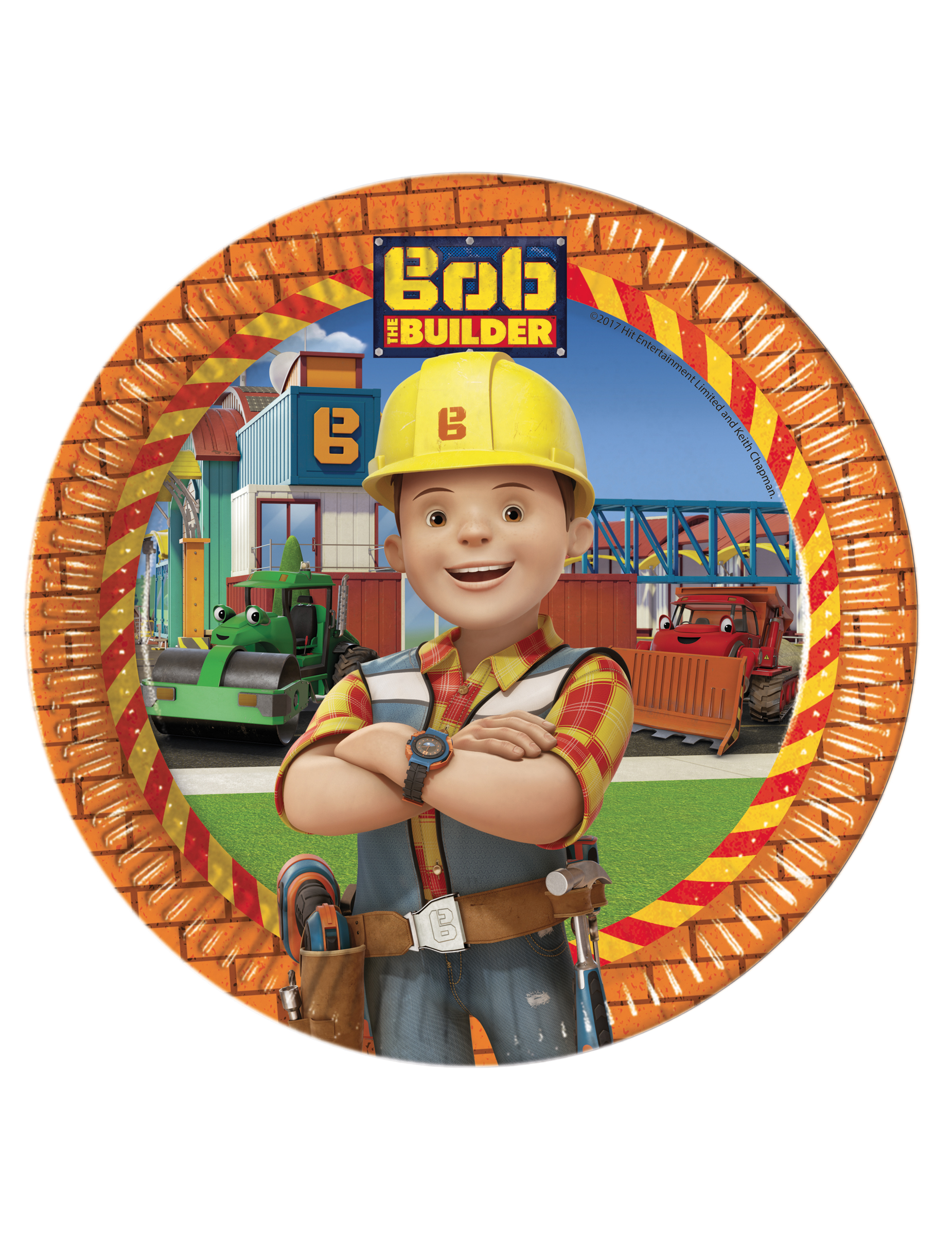 8 Assiettes en carton 23cm  Bob the builder