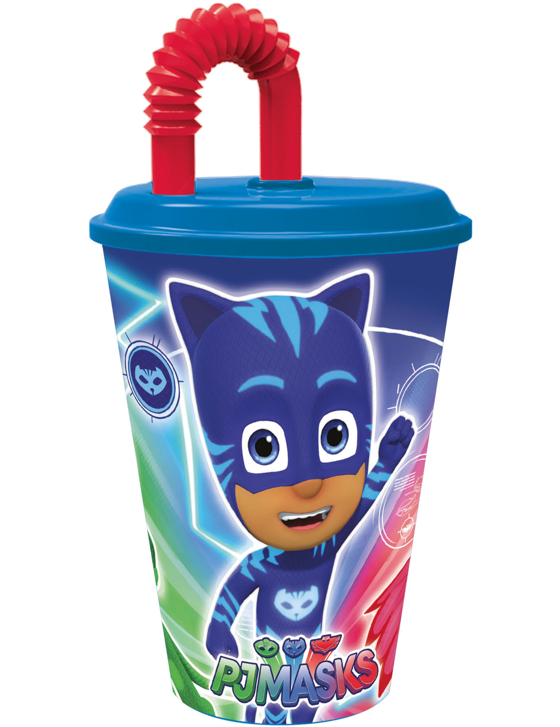Verre avec paille Pyjamasques