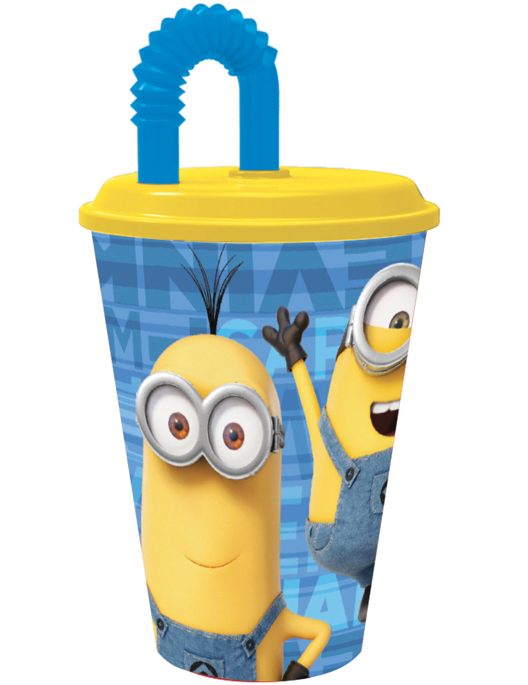 Verre avec paille Minions  45 cl