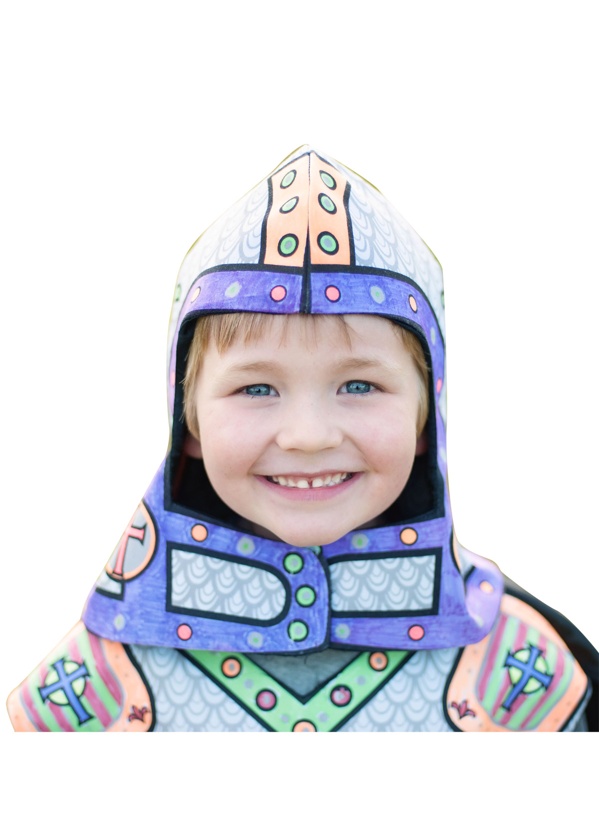 Casque lavable et à colorier chevalier enfant