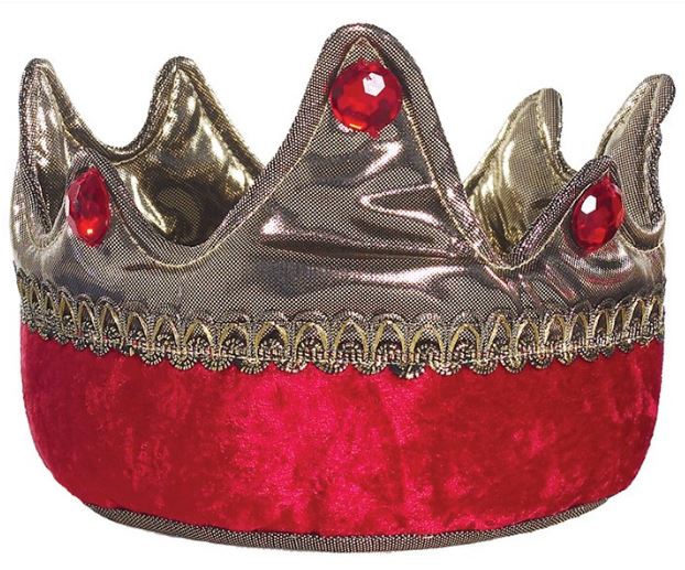 Couronne roi chevalier rouge enfant
