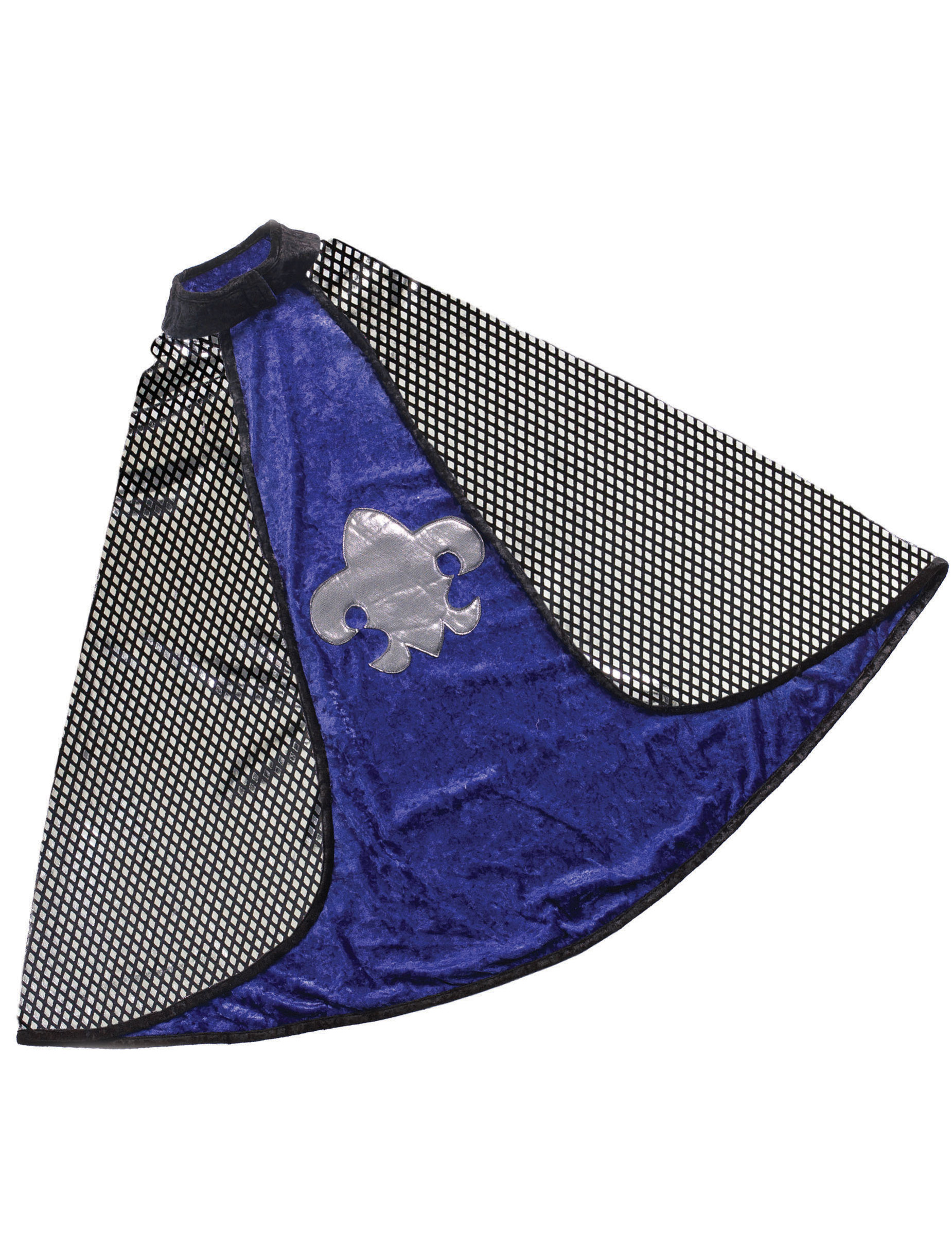 Cape réversible luxe chevalier bleu garçon