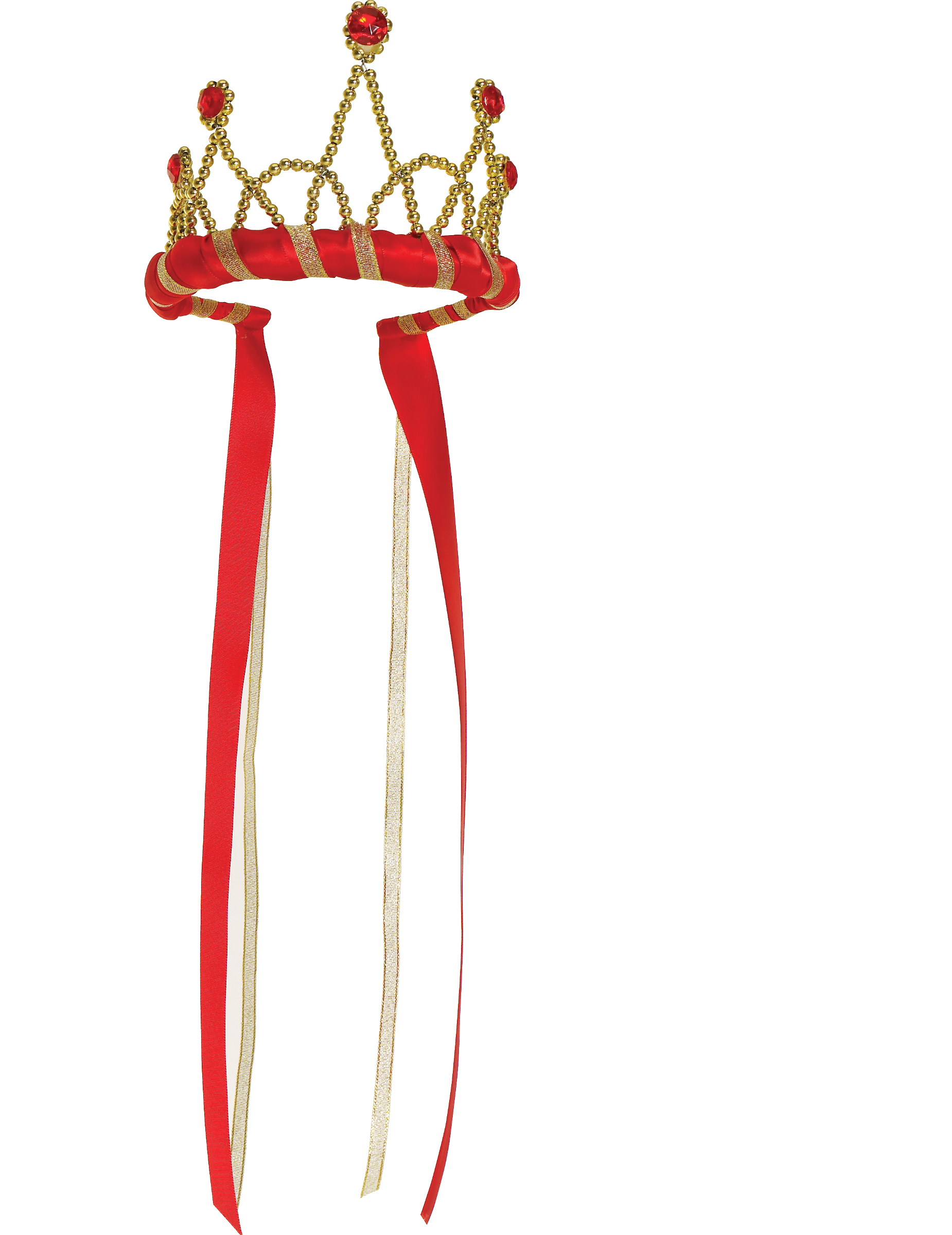 Couronne reine médiévale rouge fille