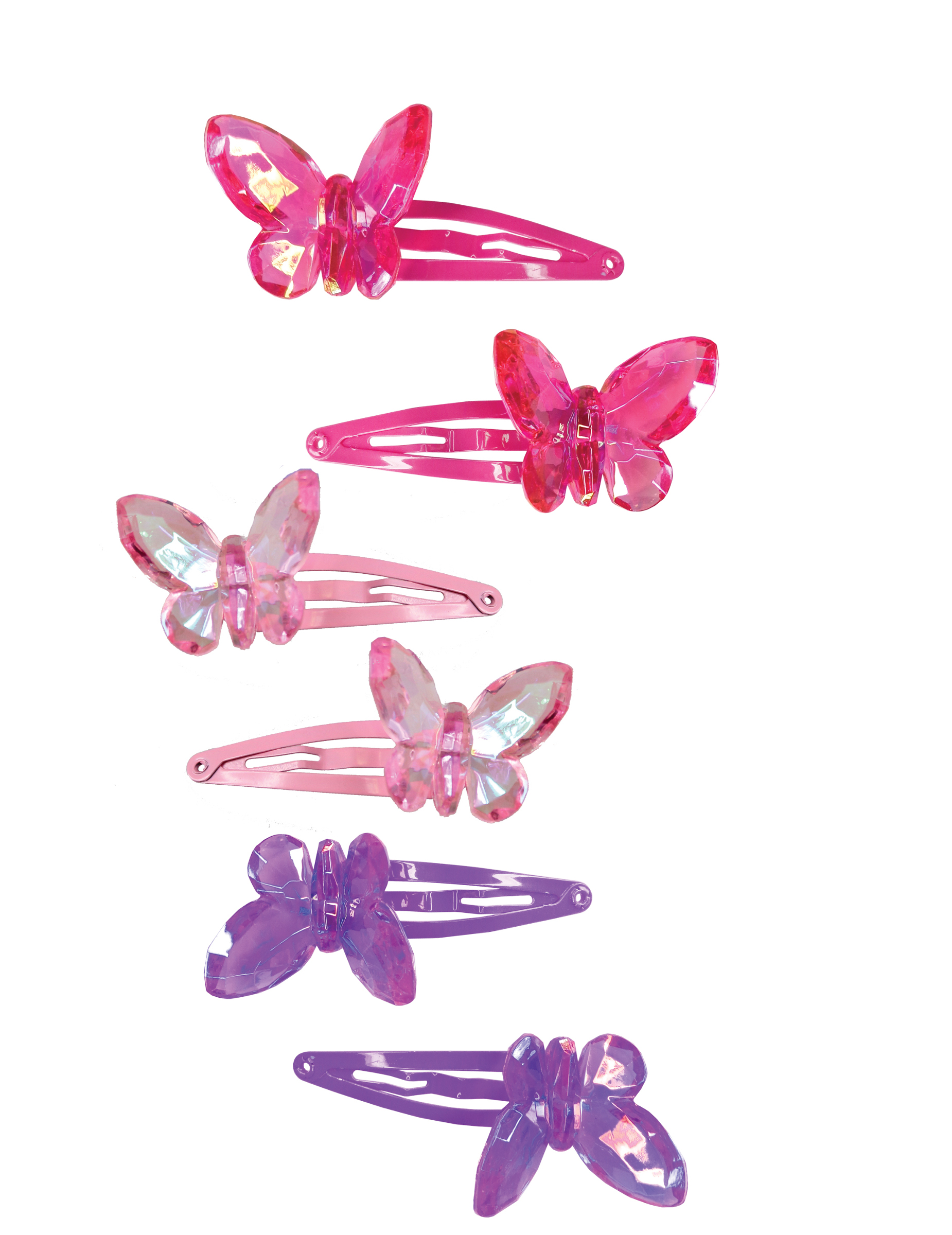 2 Barrettes papillon fille