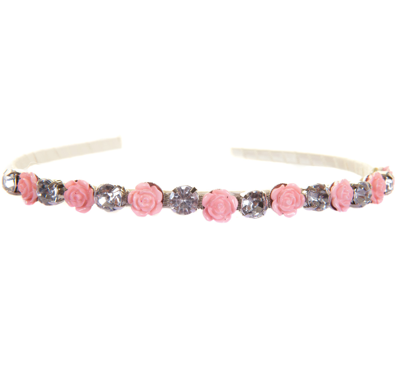 Serre-tête fleurs et diamants fille