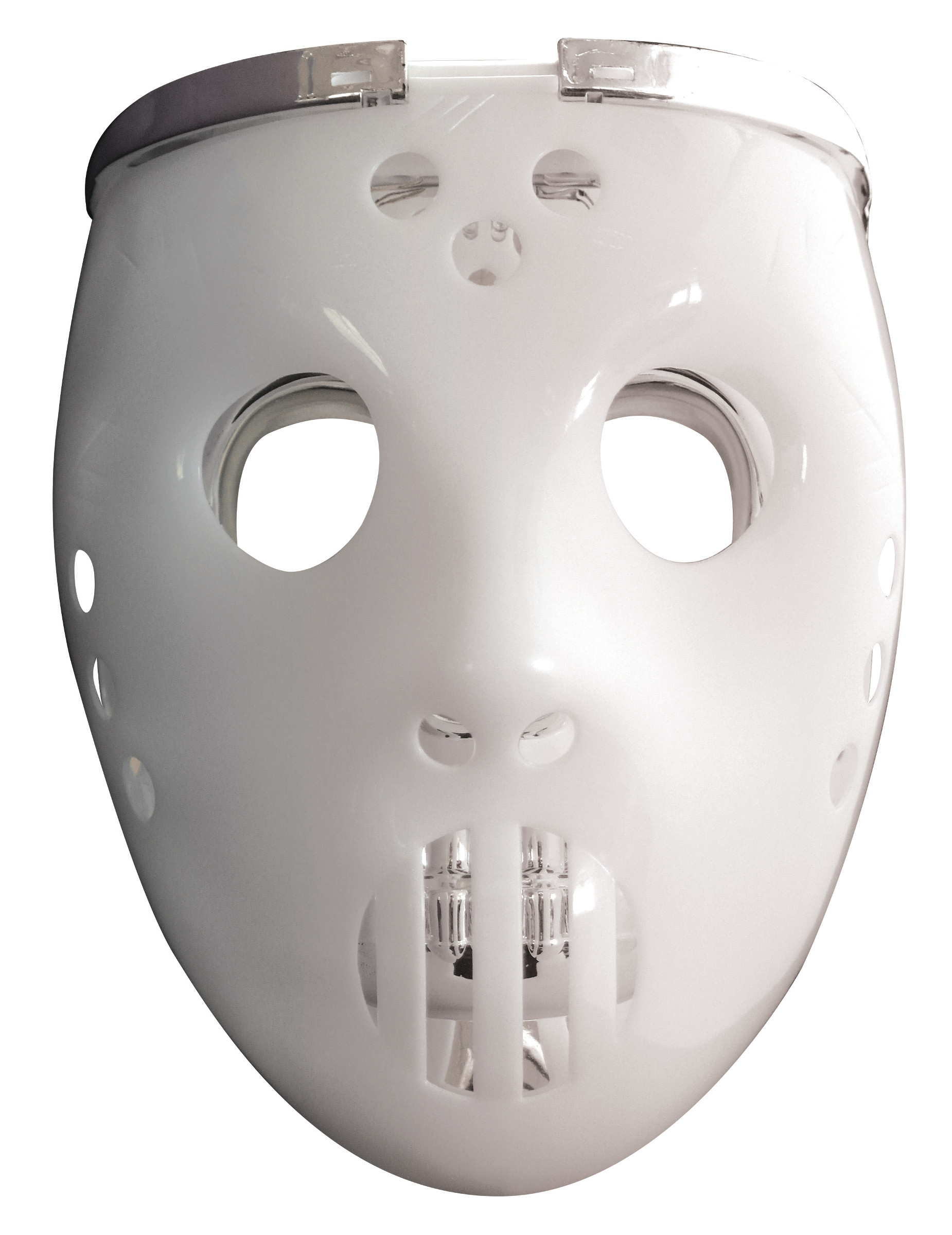 Masque 2 en1 lumimeux joueur de hockey adulte