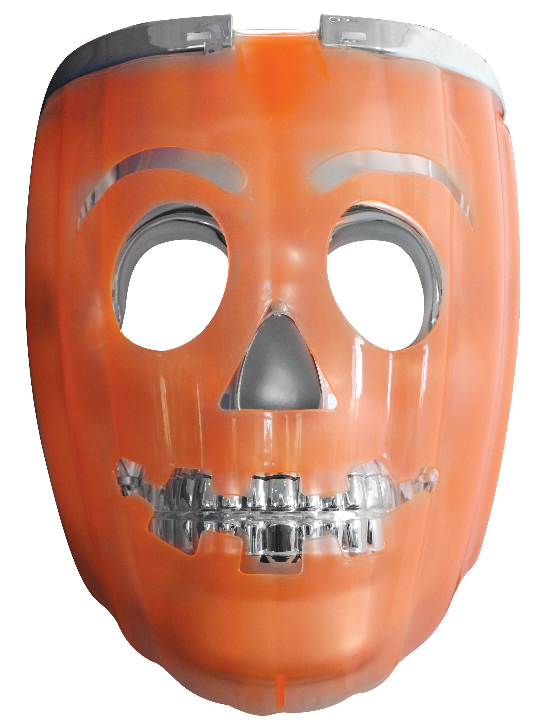 Masque 2 en 1 citrouille lumimeux lanterne adulte halloween
