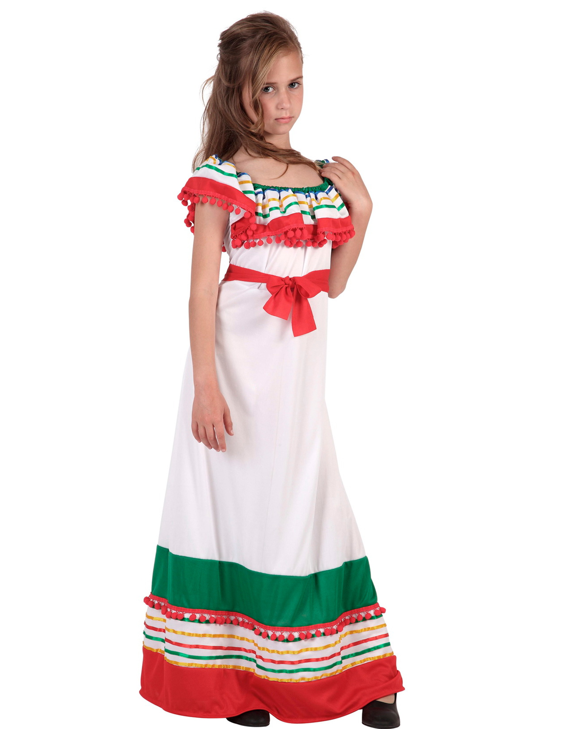 Déguisement robe longue mexicaine fille