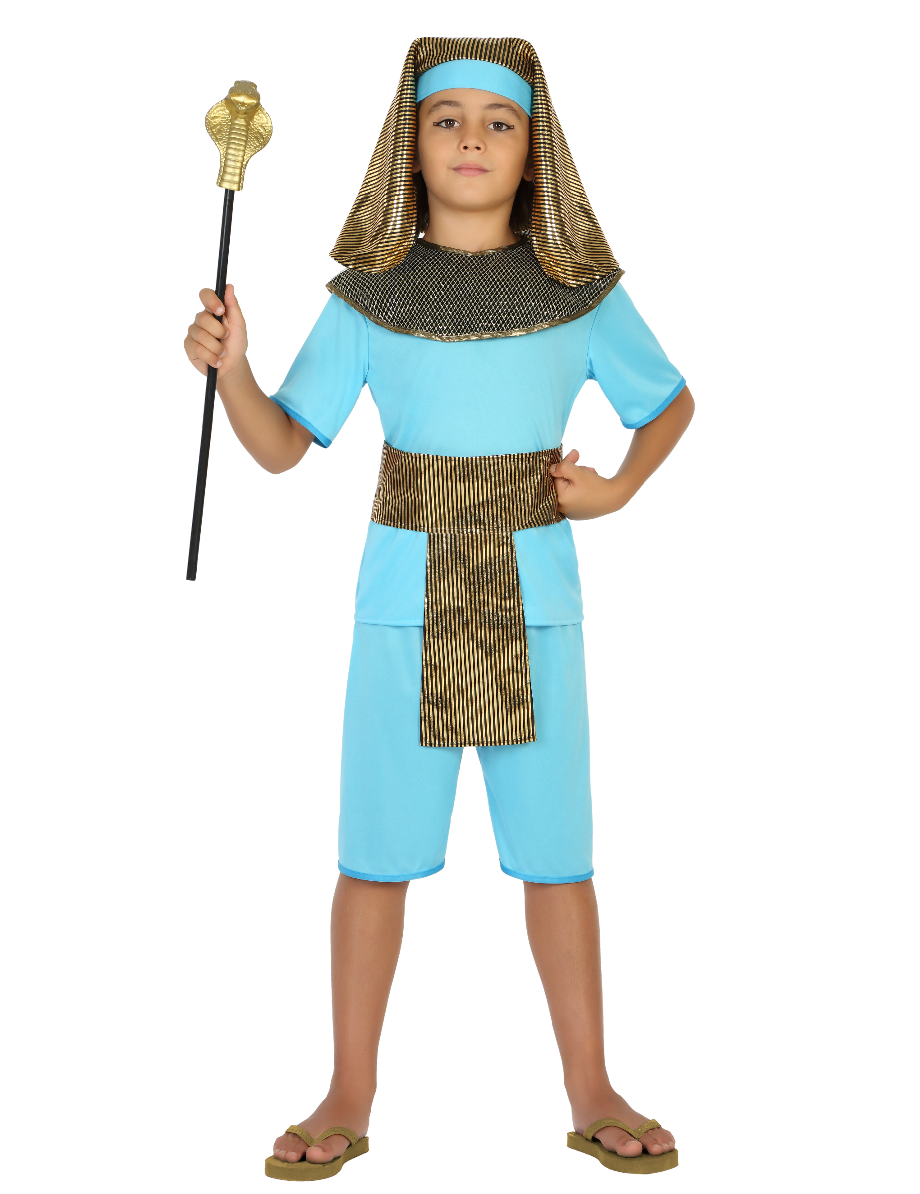 Déguisement pharaon bleu garçon