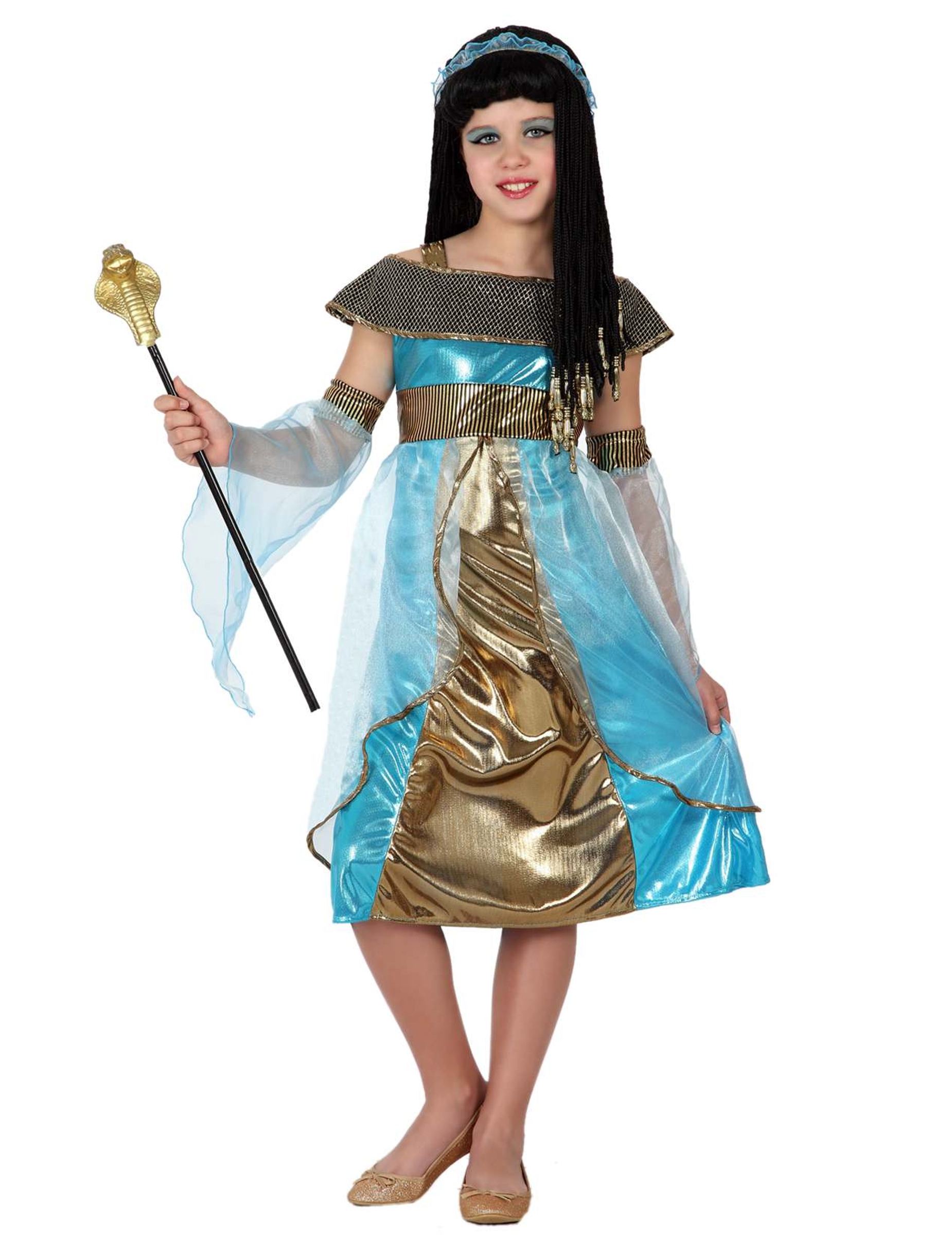 Déguisement égyptienne bleue fille