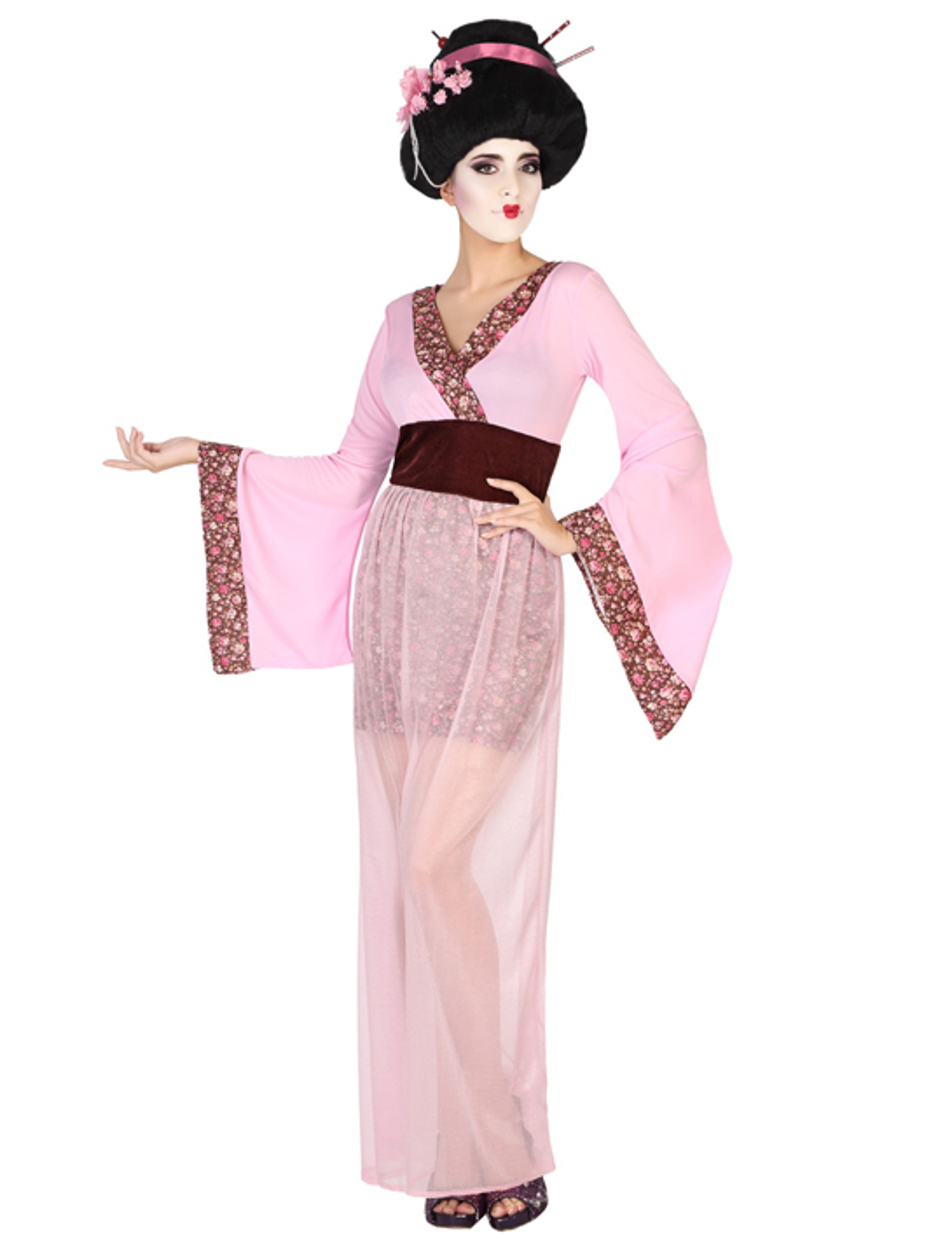 Déguisement geisha rose femme