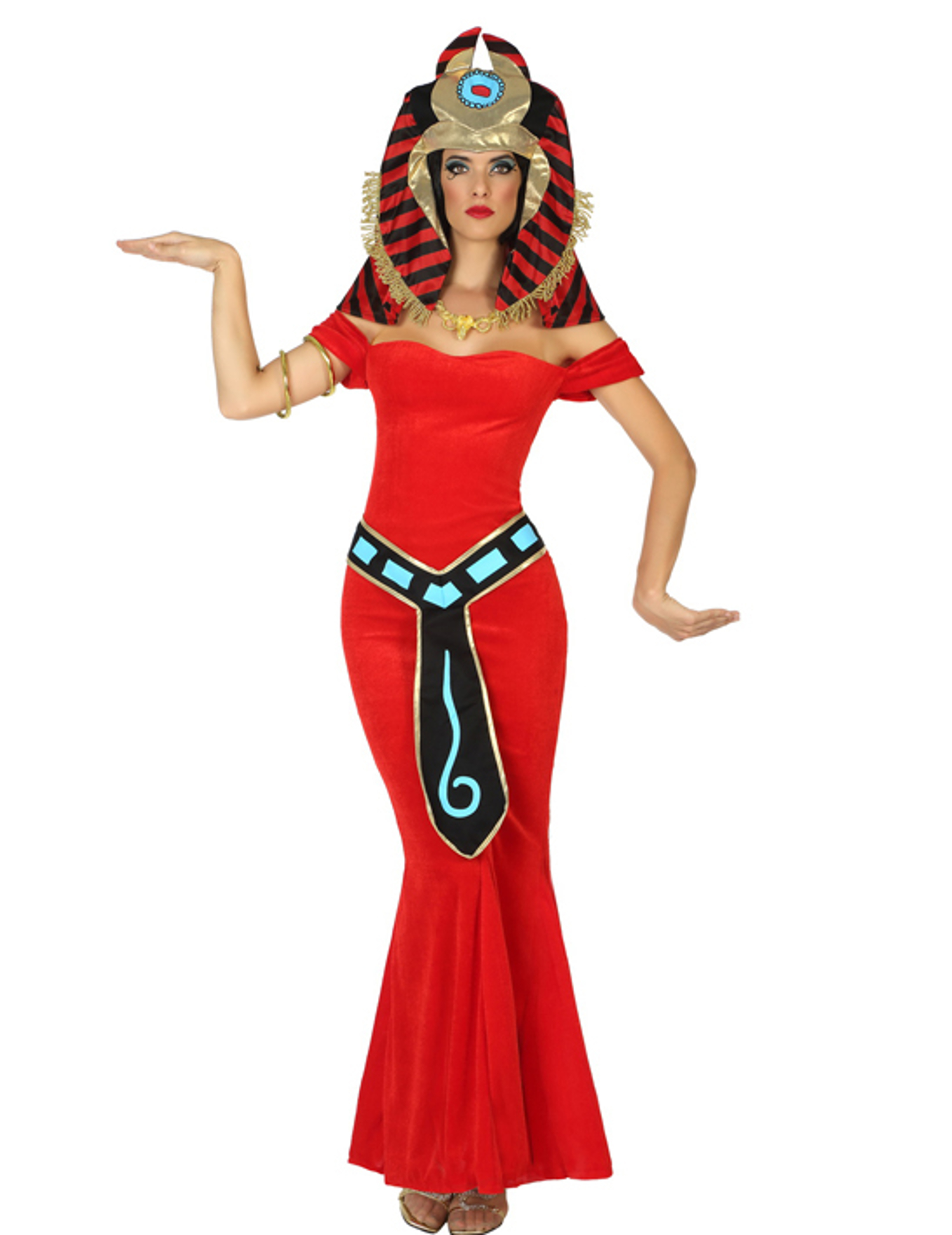 Déguisement déesse égyptienne rouge femme
