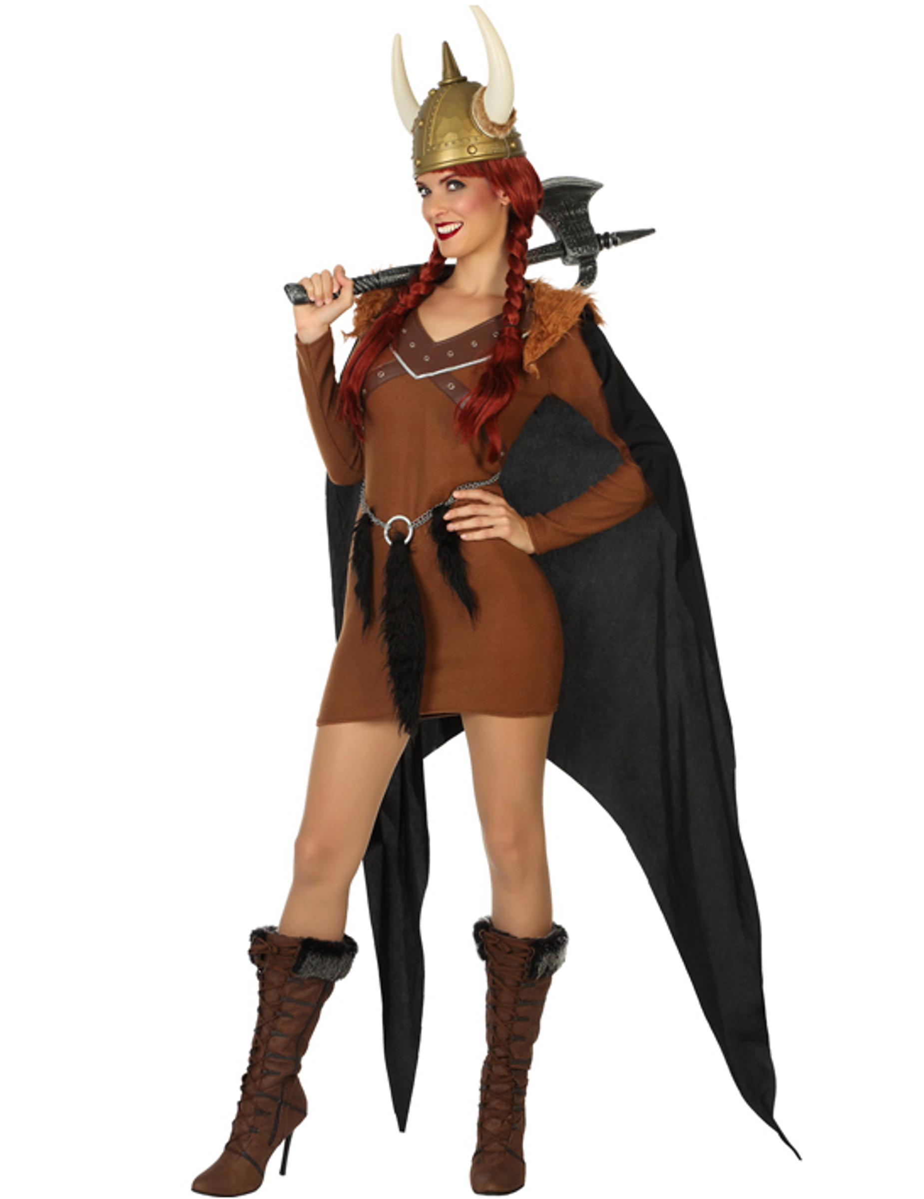 Déguisement chef de tribu viking femme