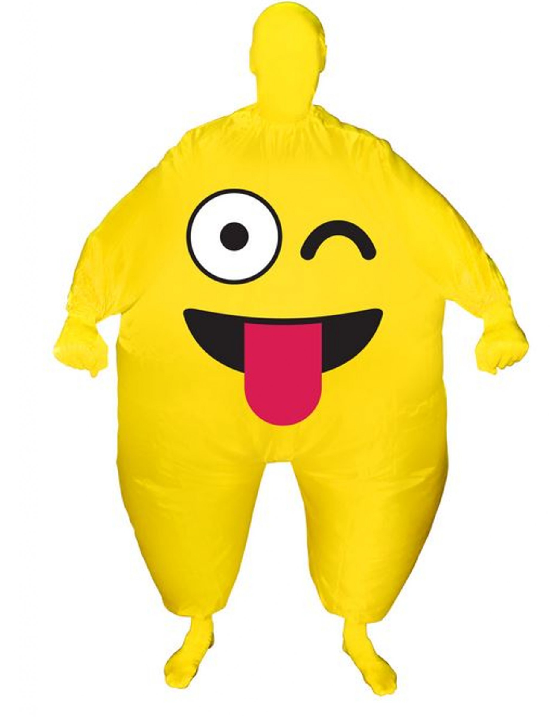 Déguisement gonflable visage enjoué adulte Morphsuits