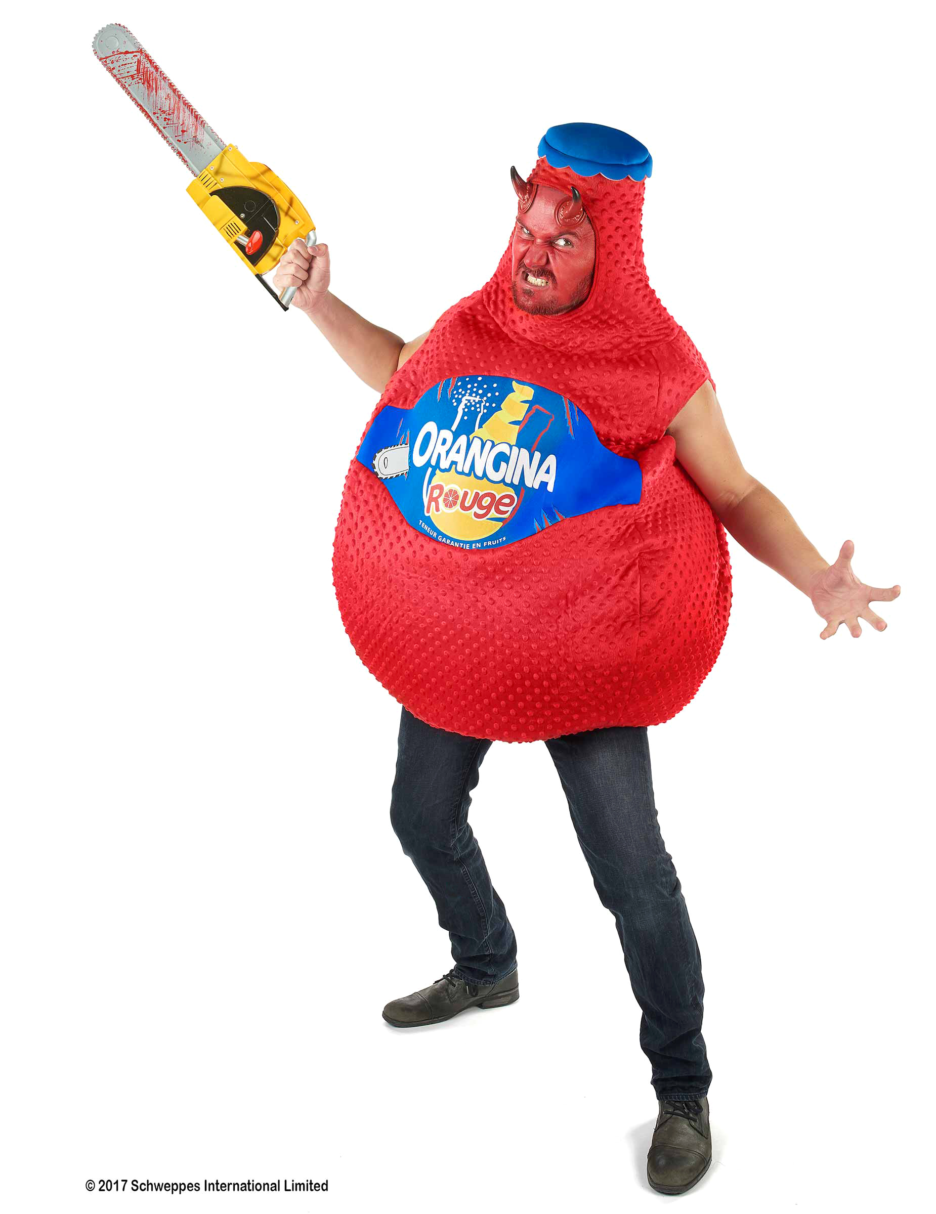 Déguisement Bouteille d'Orangina Rouge