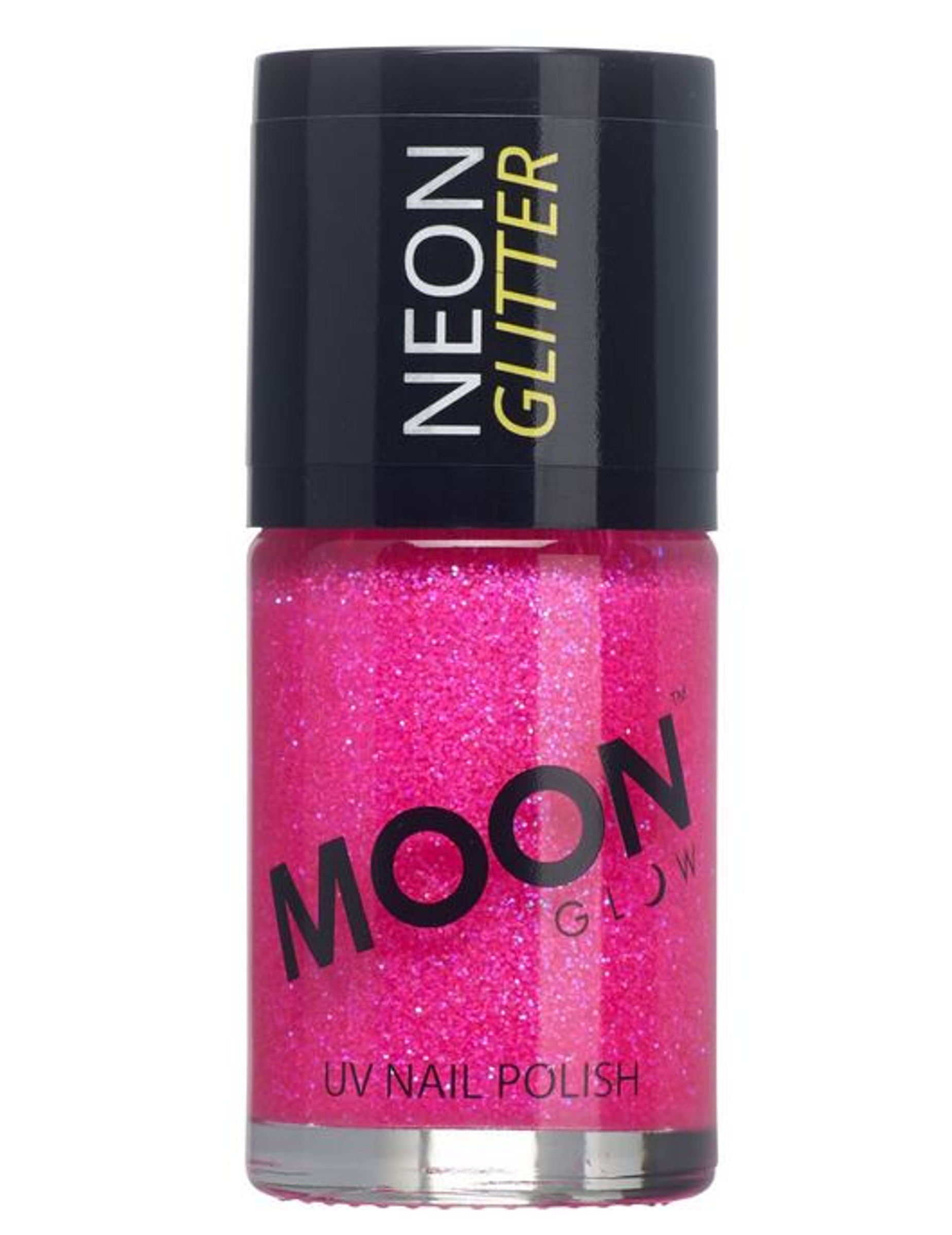 Vernis à ongles fuschia avec paillettes phosphorescent adulte Moonglow ©