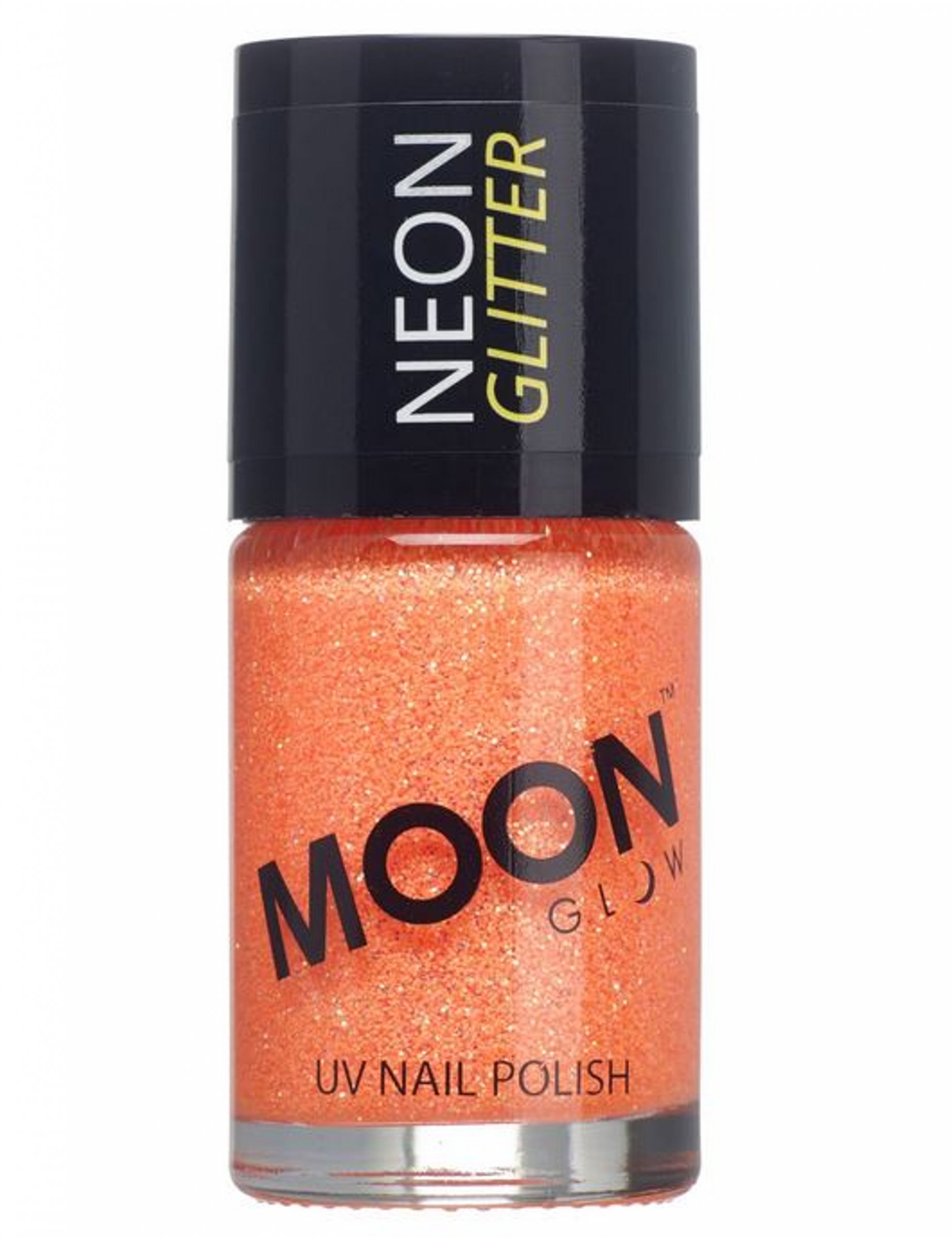 Vernis à ongles orange avec paillettes phosphorescent adulte Moonglow ©