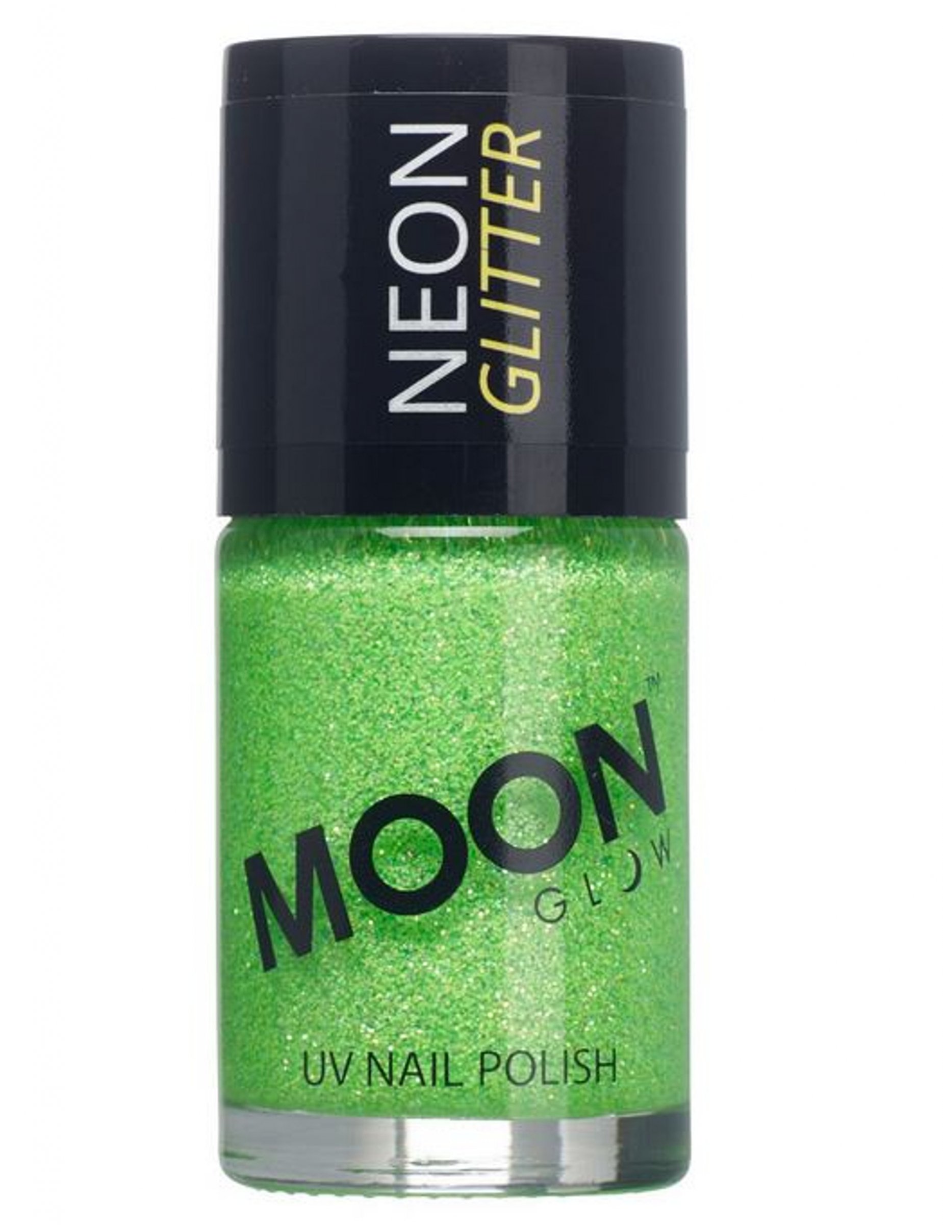 Vernis à ongles vert avec paillettes phosphorescent adulte Moonglow ©