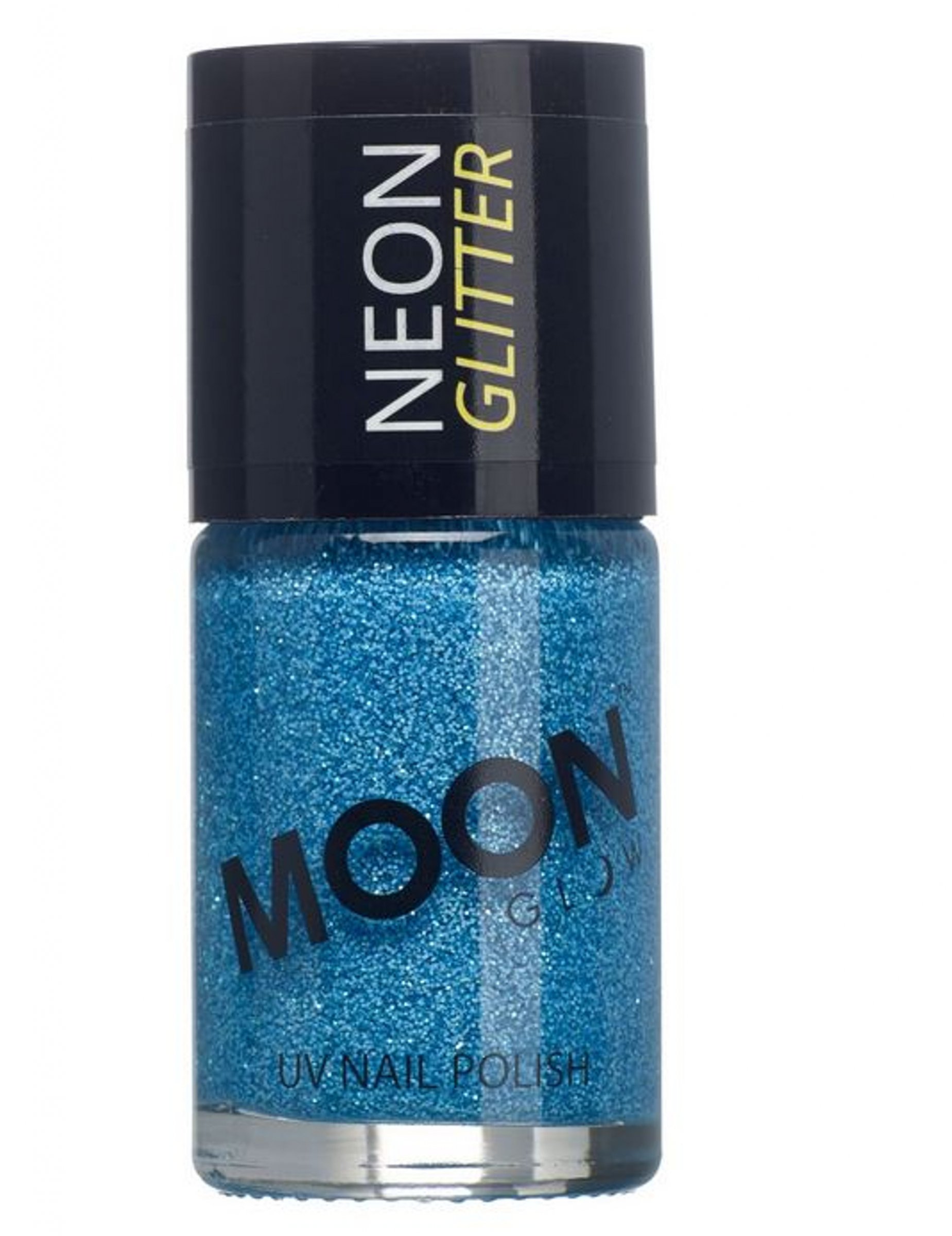 Vernis à ongles bleu avec paillettes phosphorescent adulte Moonglow ©