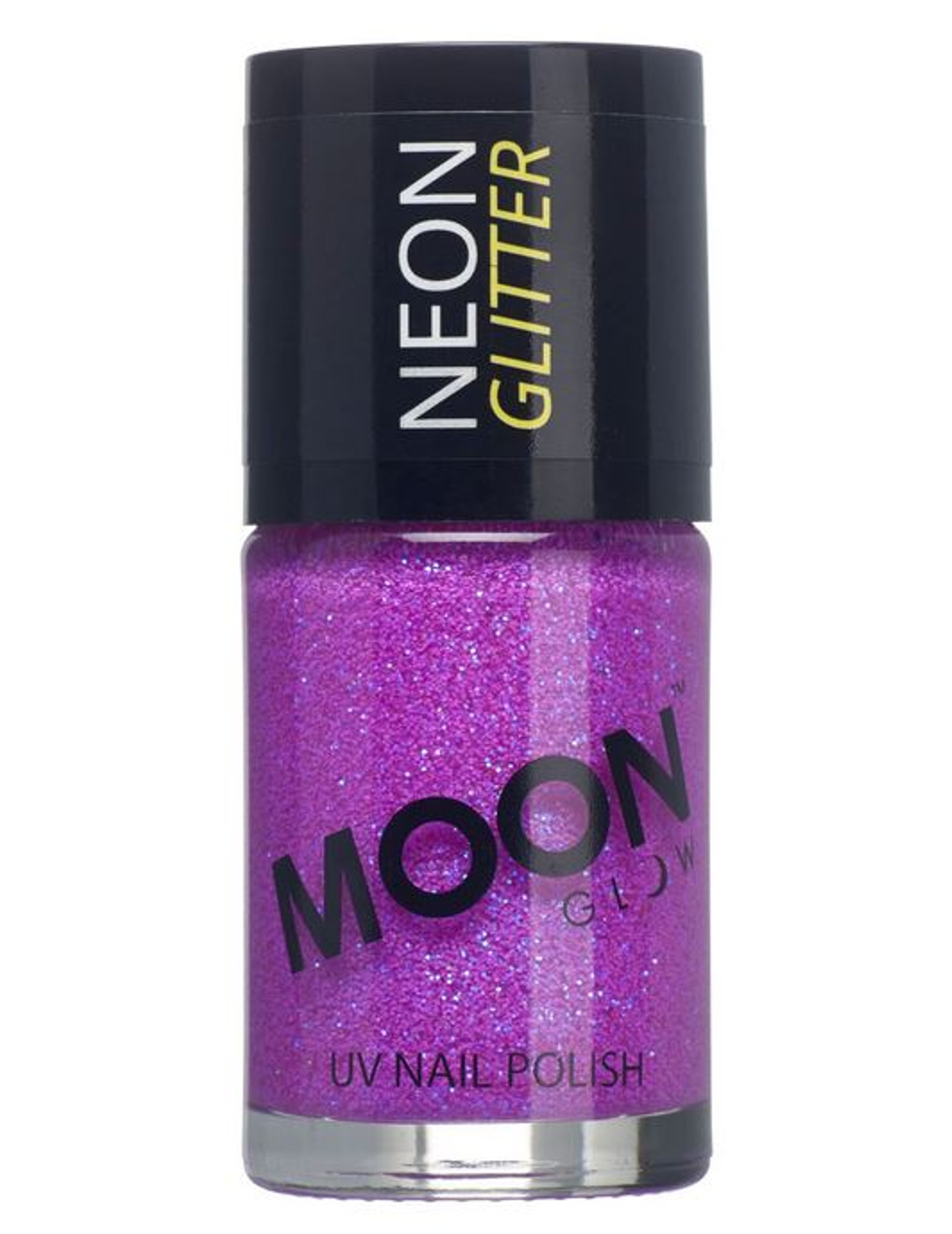 Vernis à ongles violet avec paillettes phosphorescent adulte Moonglow ©