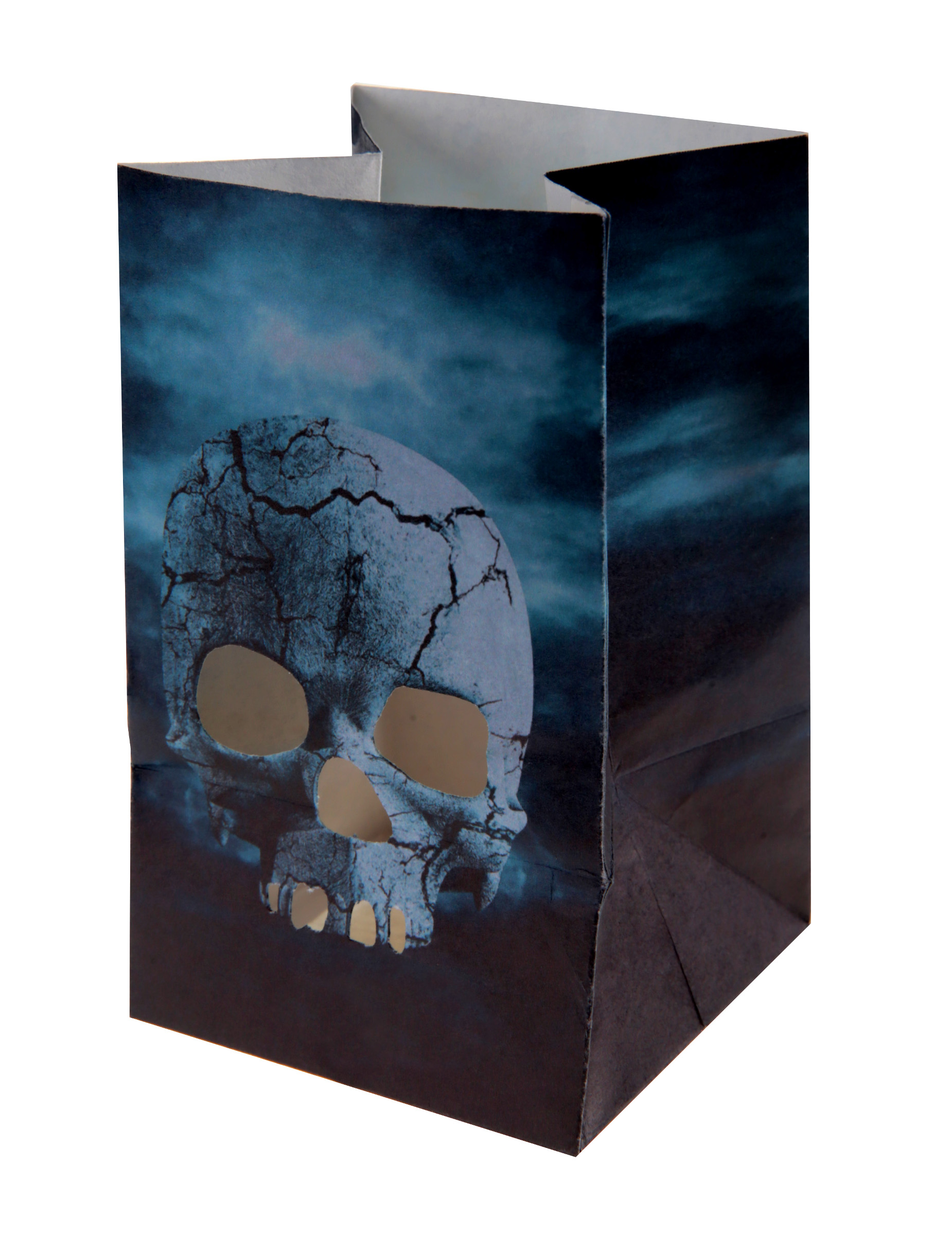 6 Lanternes en papier Nuit d'Horreur Halloween 6 x 10 cm