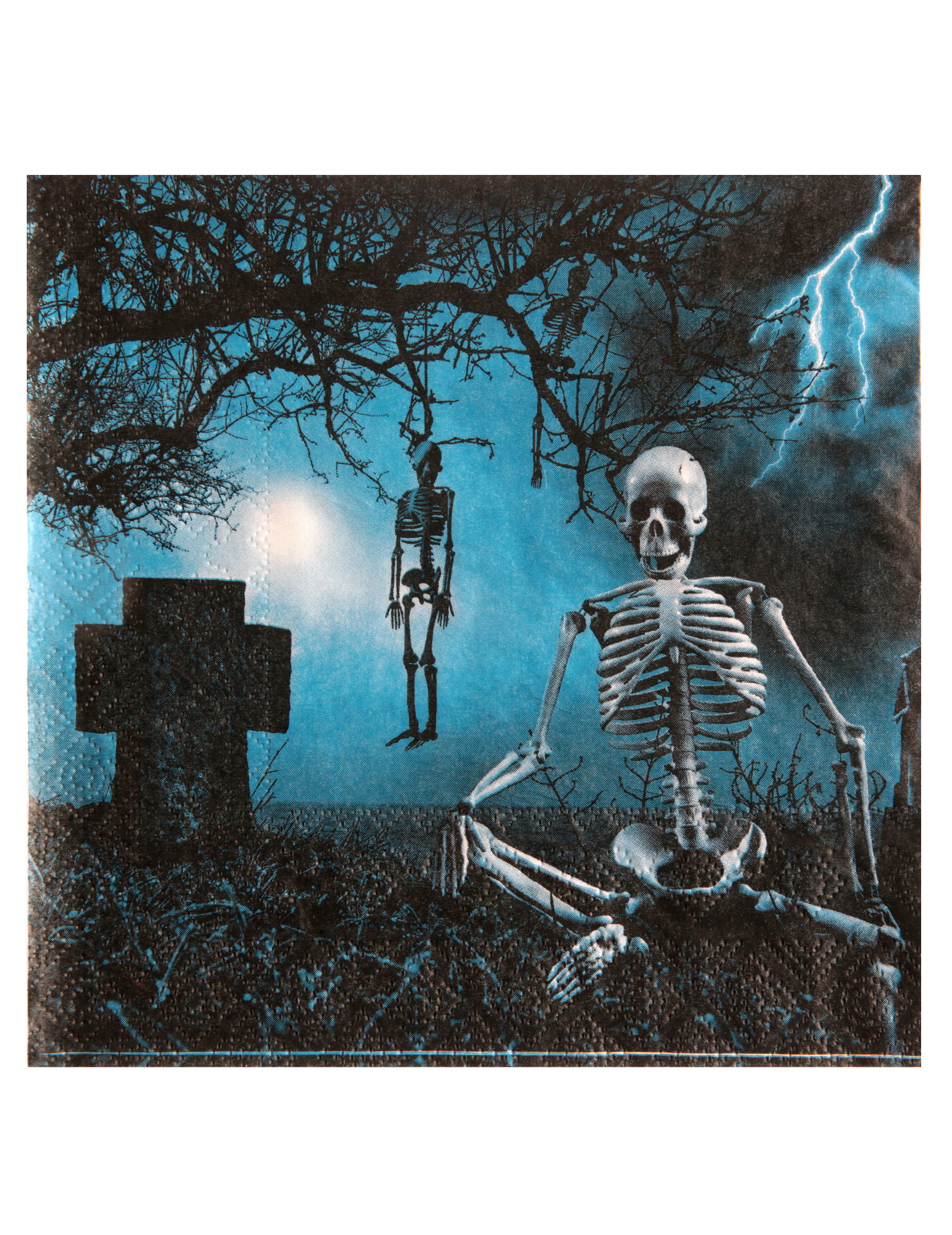 10 Serviettes en papier Nuit d'horreur 33 x 33 cm