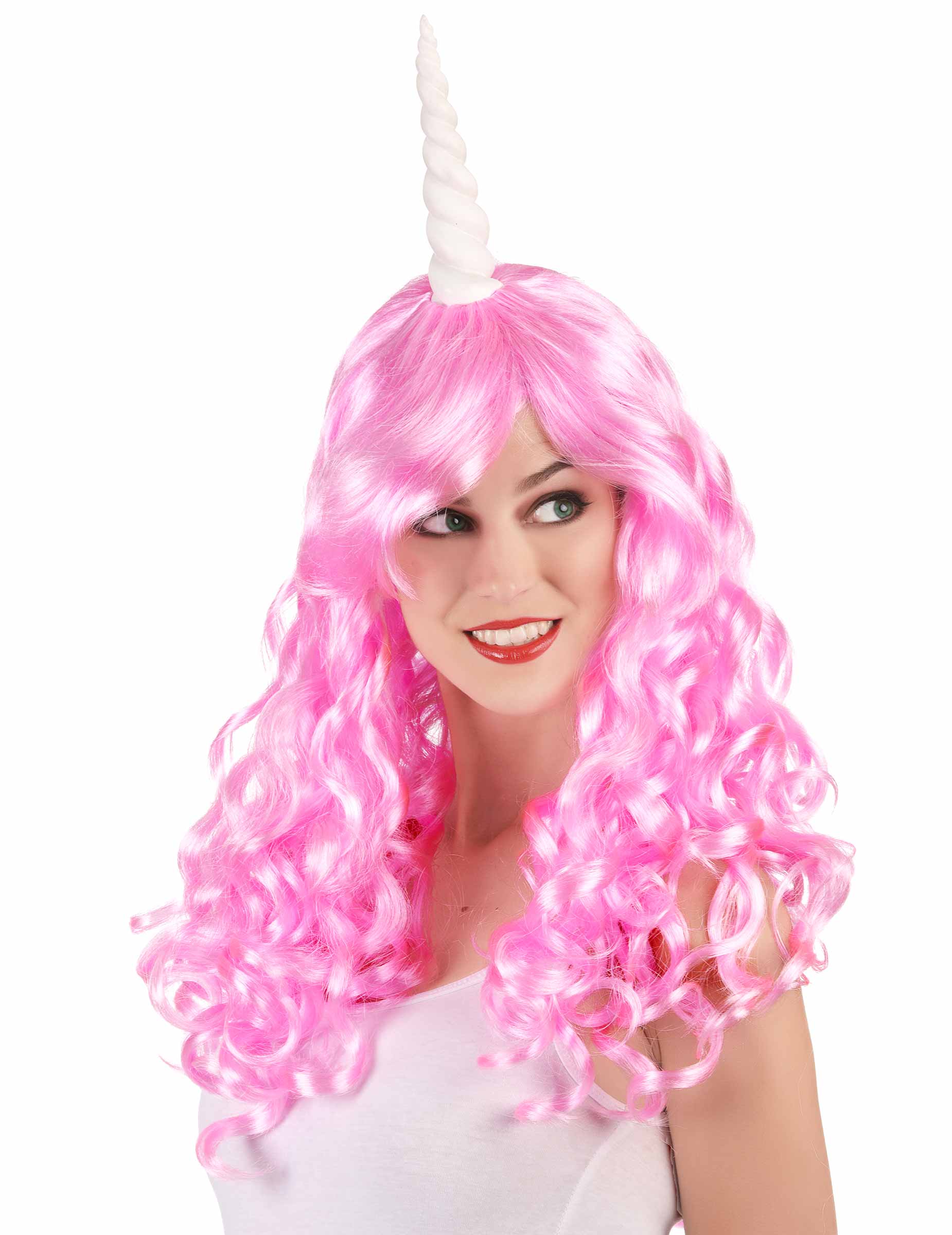 Perruque licorne rose femme