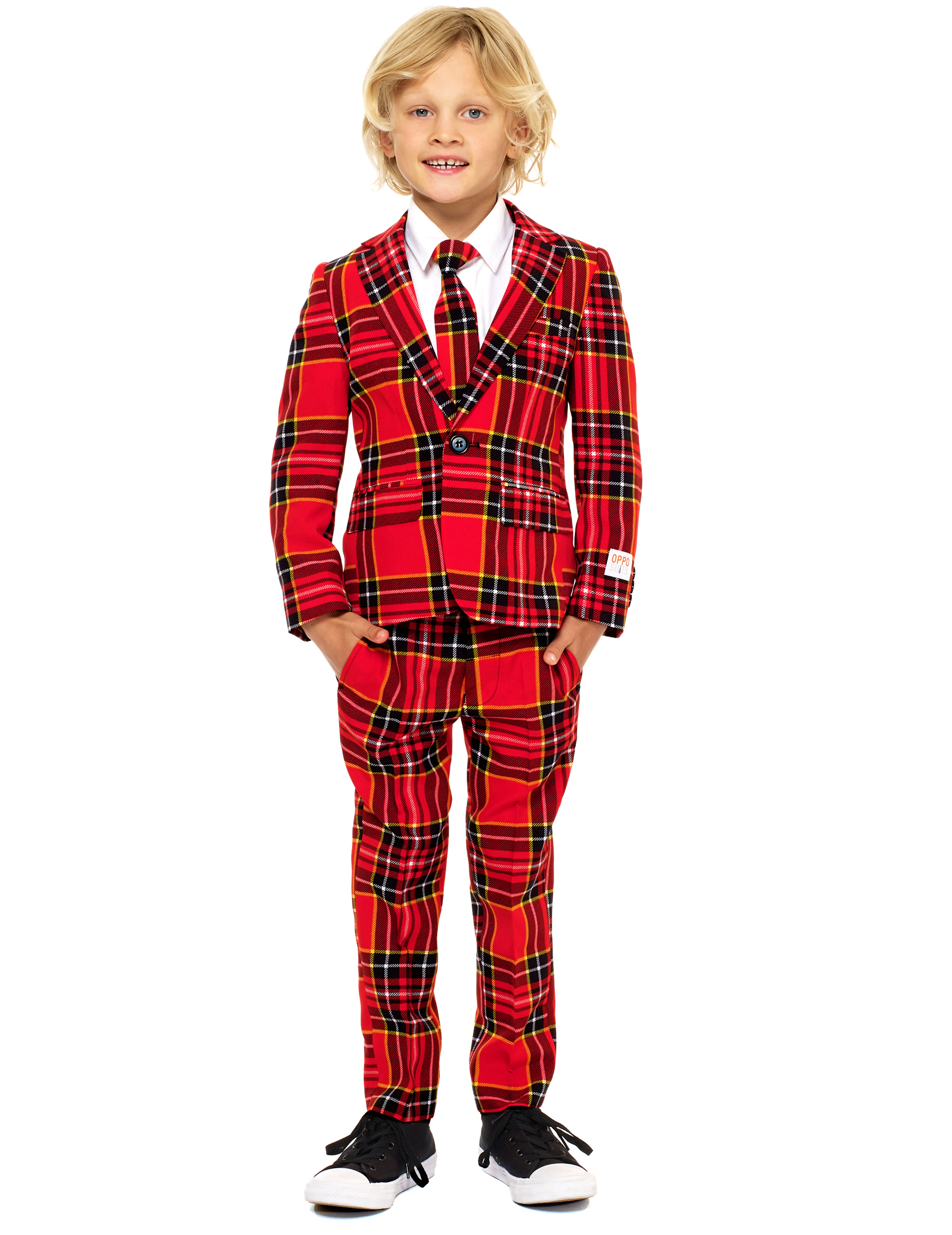 Costume Mr. Tartan rouge écossais enfant Opposuits
