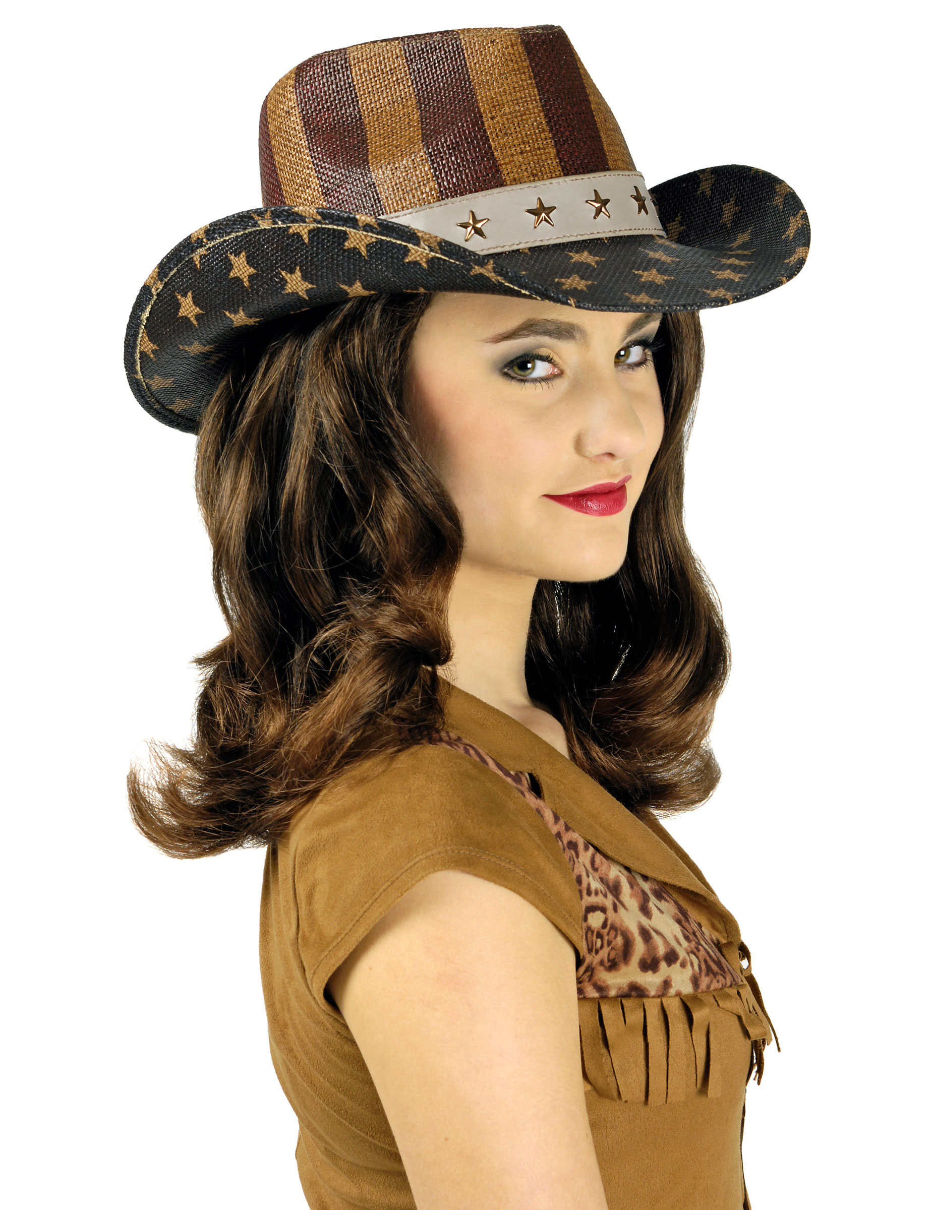Chapeau Far West américain luxe adulte