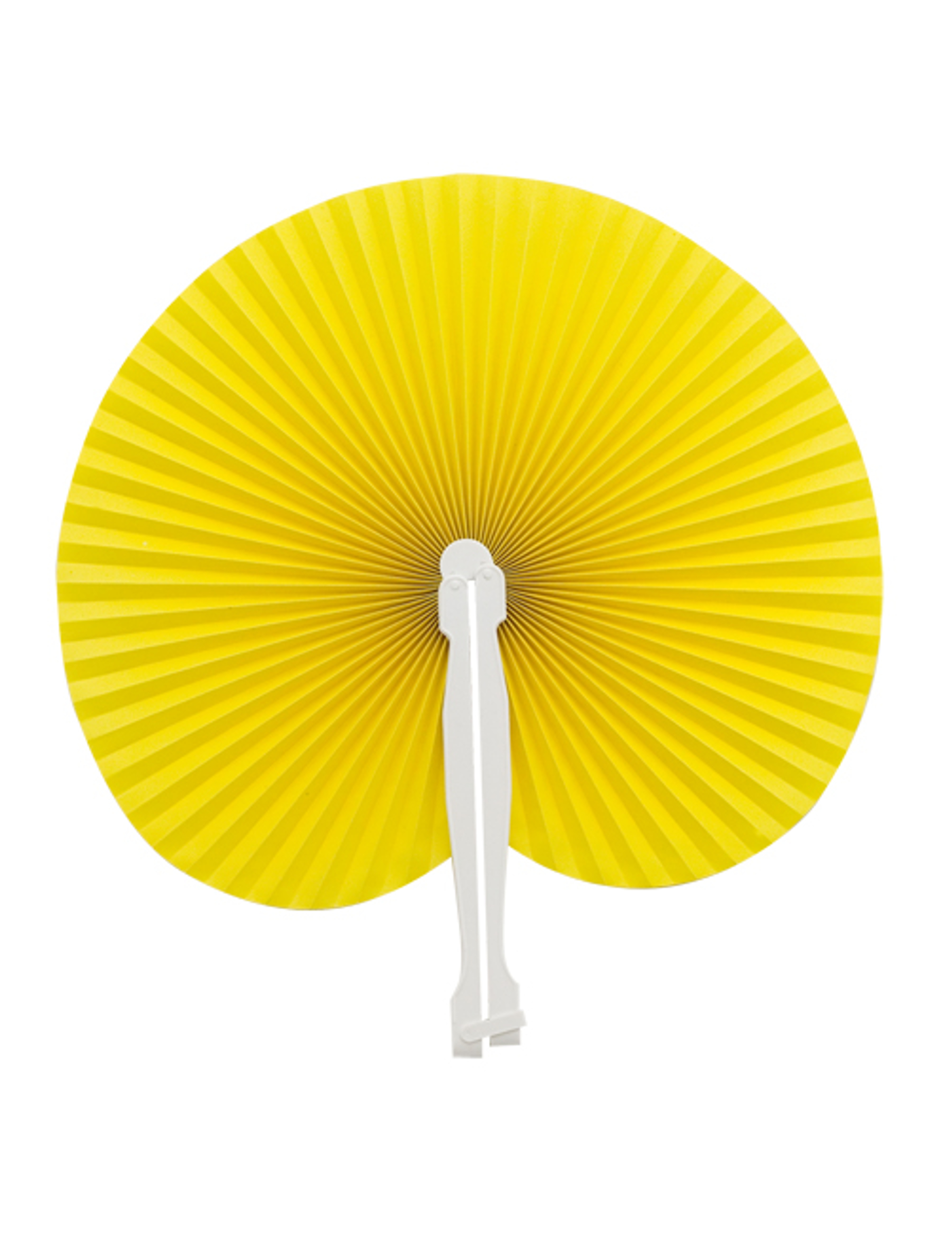 Eventail pliable jaune