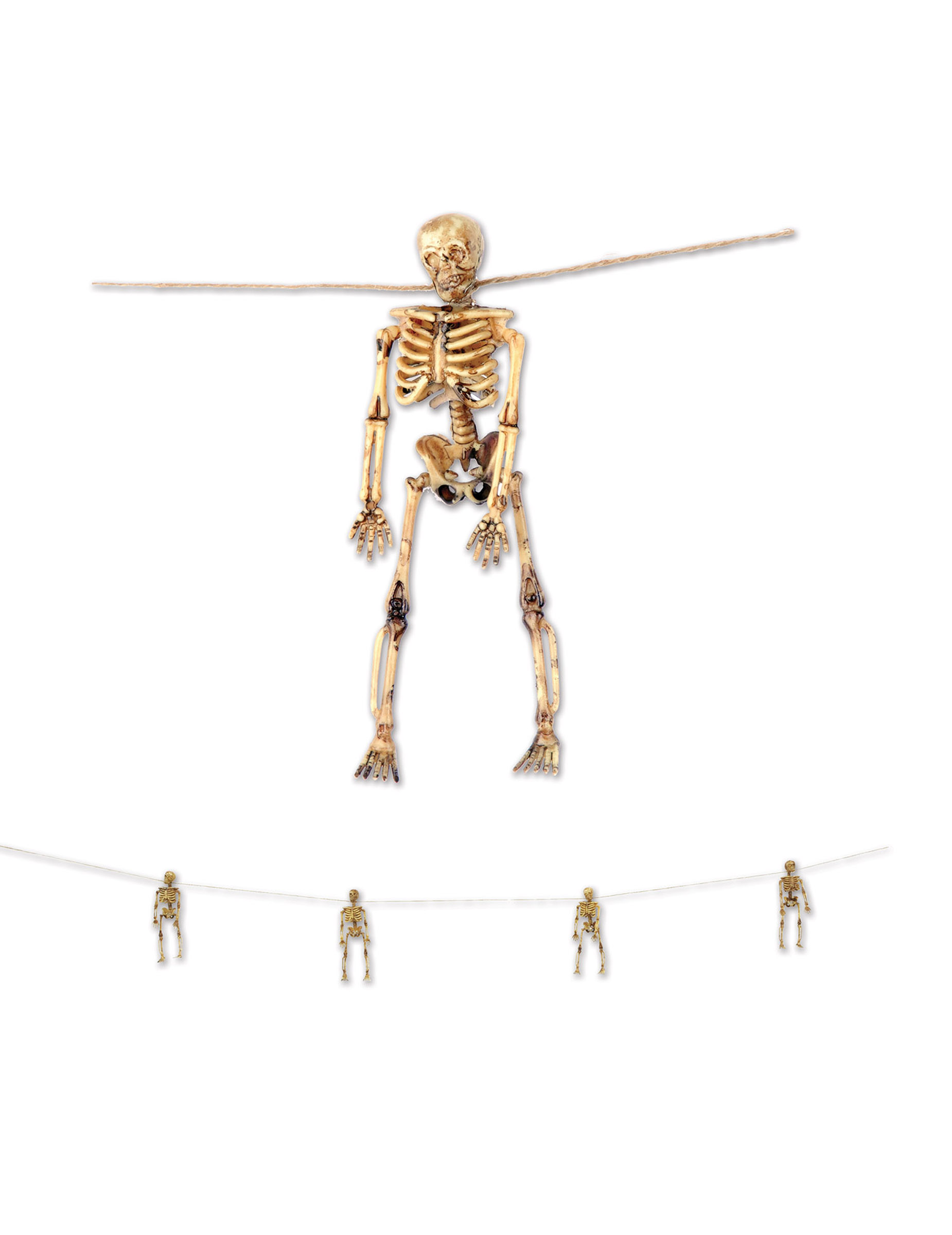 Guirlande de squelettes pendus 156 cm